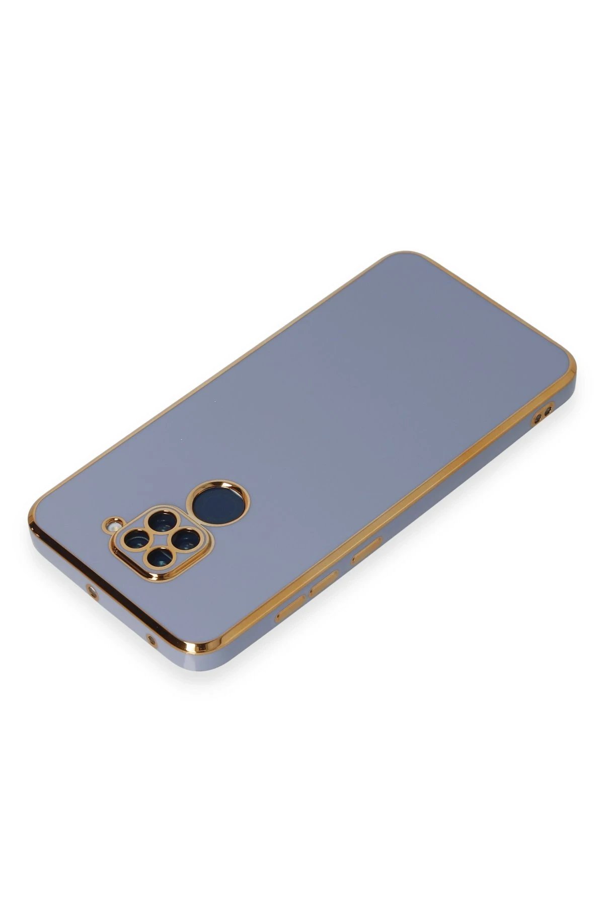 Newface Xiaomi Redmi Note 9 Kılıf Volet Silikon - Mavi