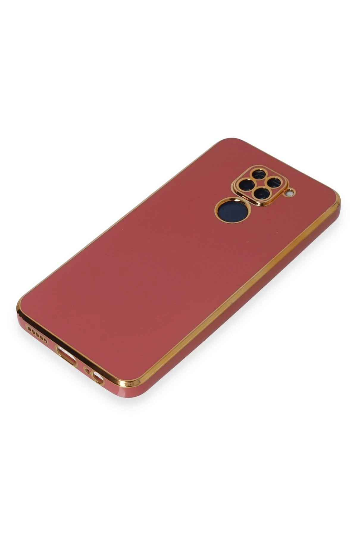 Newface Xiaomi Redmi Note 9 Kılıf Volet Silikon - Kırmızı