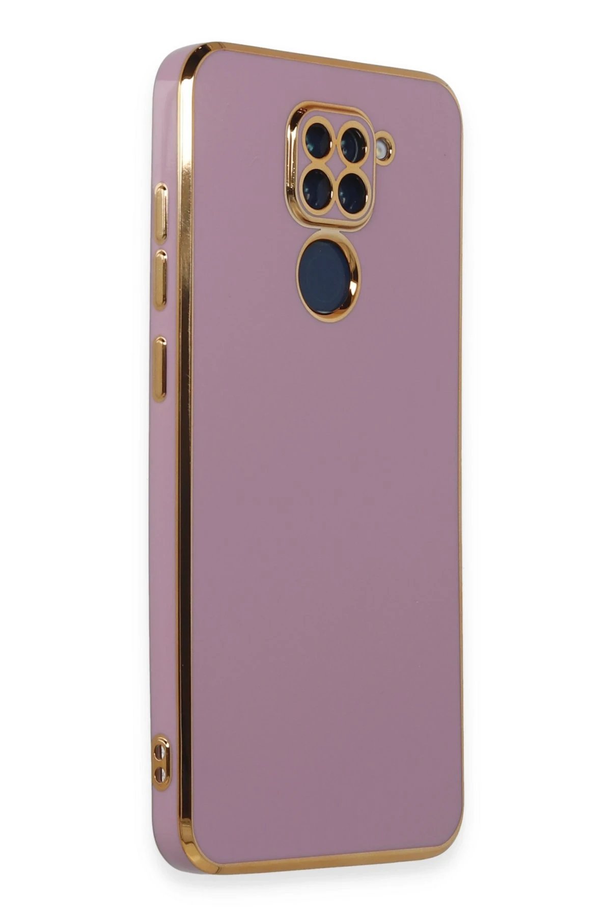 Newface Xiaomi Redmi Note 9 Kılıf Volet Silikon - Mor