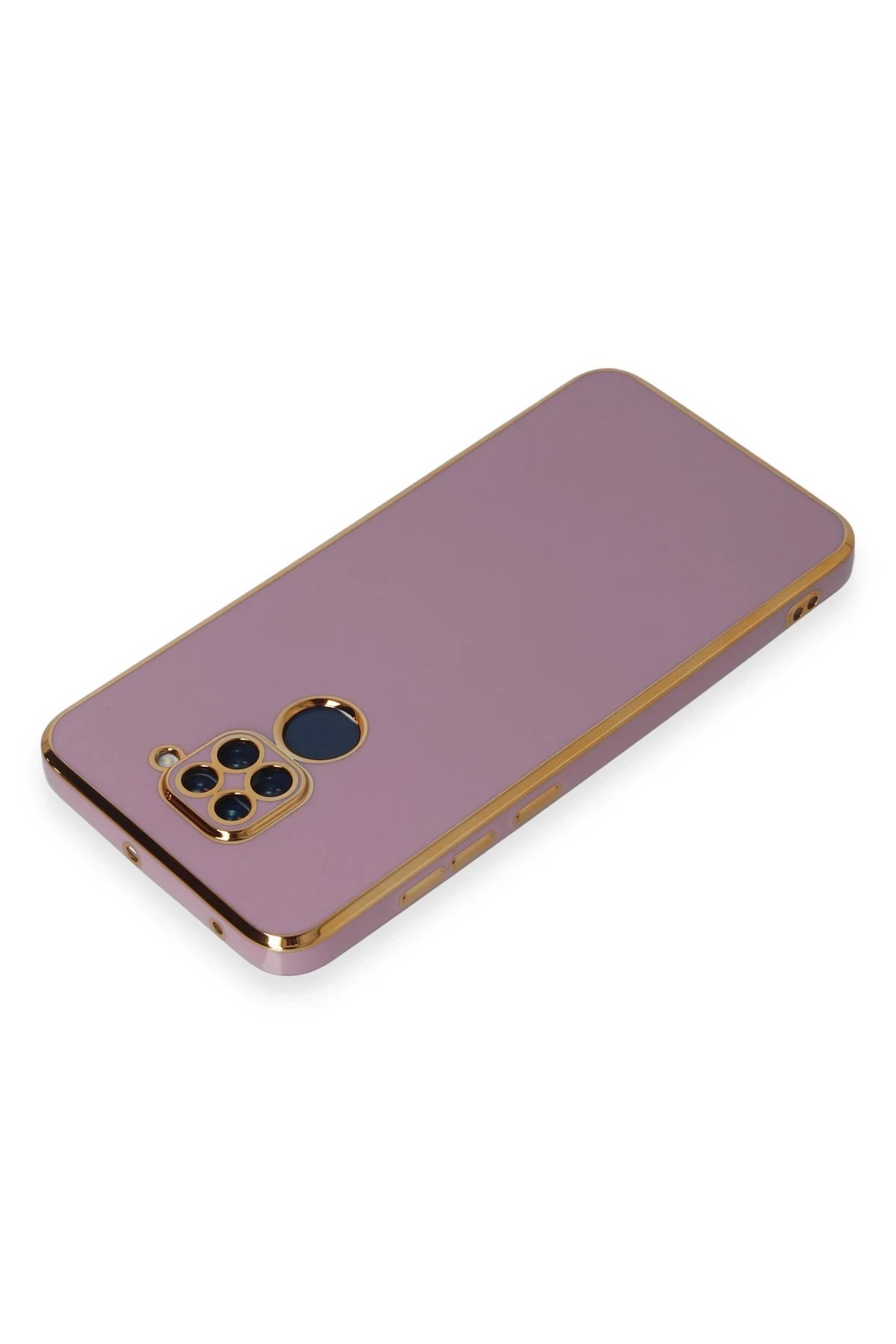 Newface Xiaomi Redmi Note 9 Kılıf Volet Silikon - Mor
