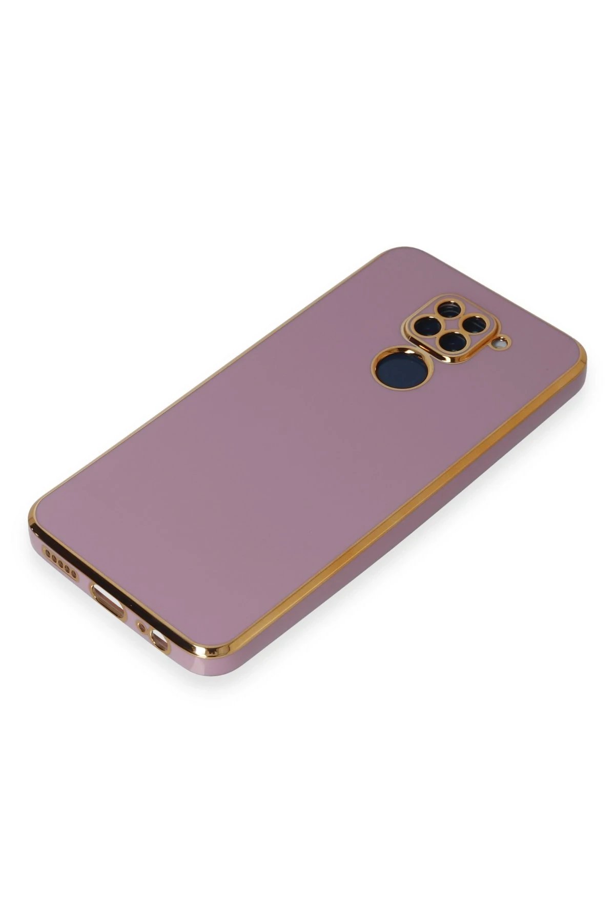 Newface Xiaomi Redmi Note 9 Kılıf Volet Silikon - Mor