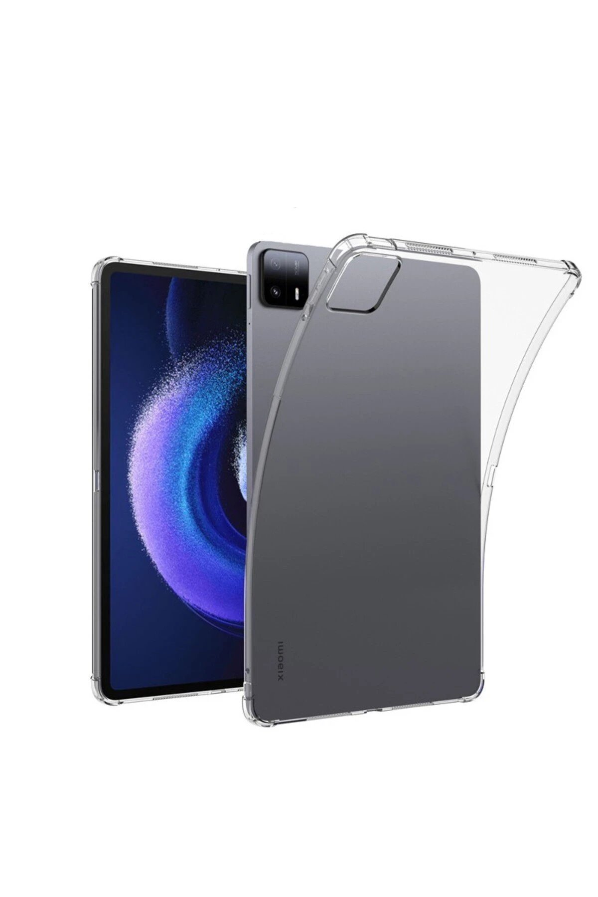 Newface Xiaomi Pad 6 Kılıf Anti Şeffaf Tablet Silikon - Şeffaf