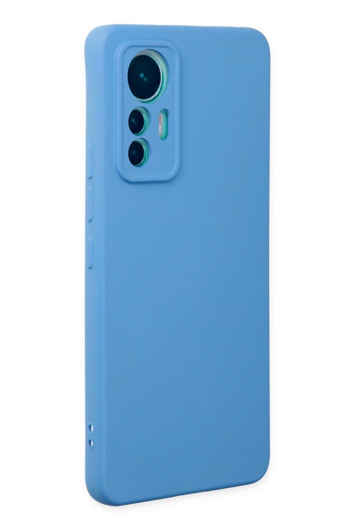 Newface Xiaomi Mi 12 Lite Kılıf Nano içi Kadife Silikon - Mavi