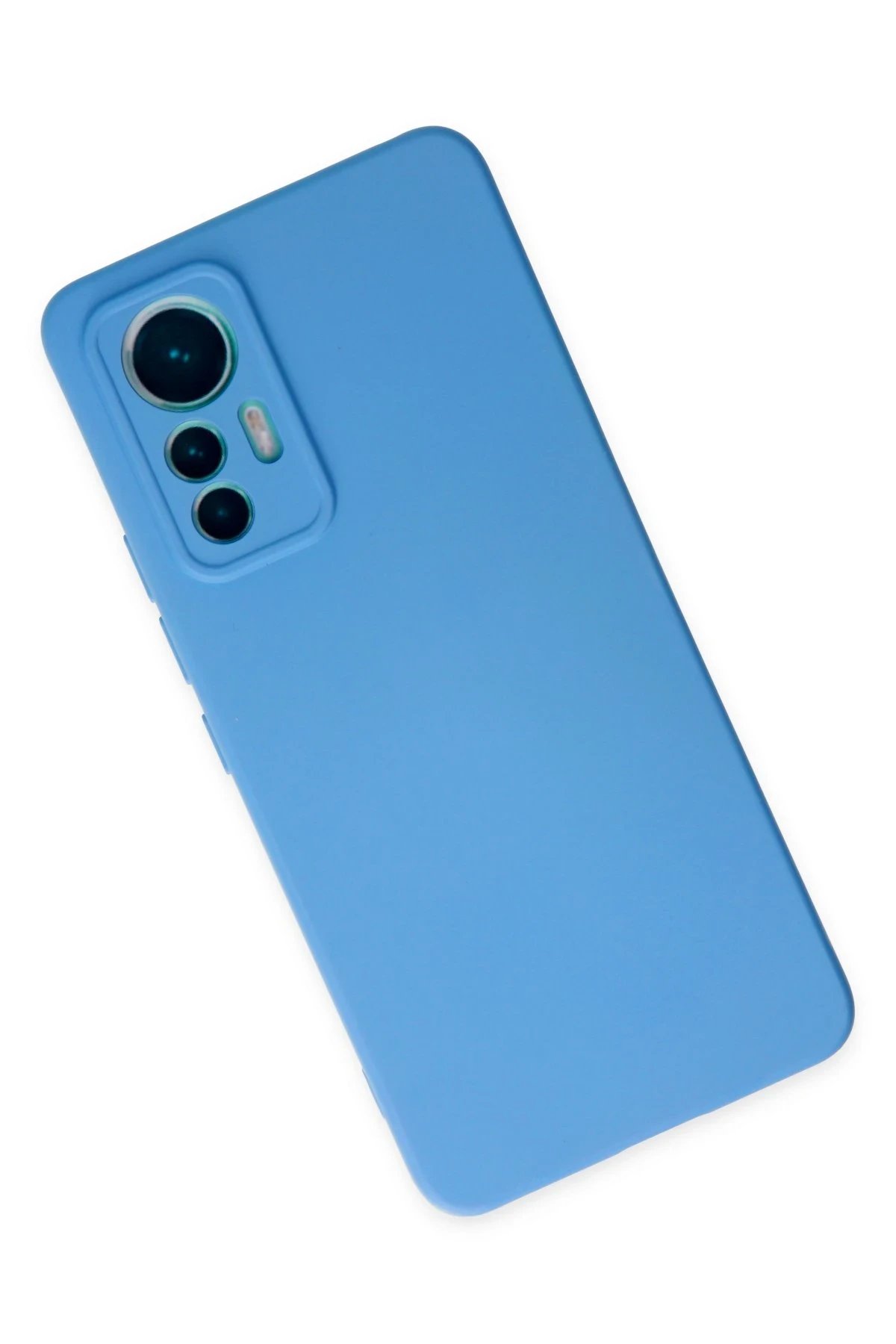 Newface Xiaomi Mi 12 Lite Kılıf Nano içi Kadife Silikon - Mavi