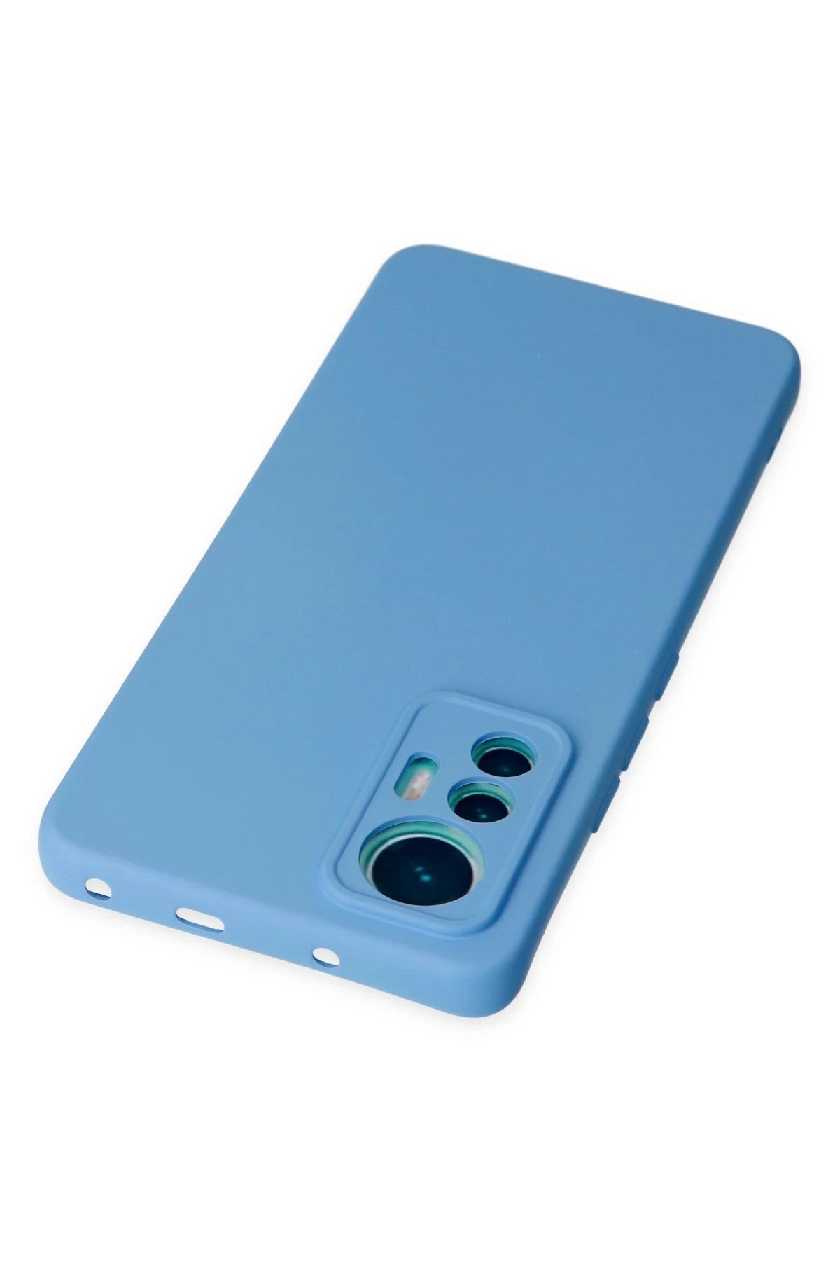 Newface Xiaomi Mi 12 Lite Kılıf Nano içi Kadife Silikon - Mavi