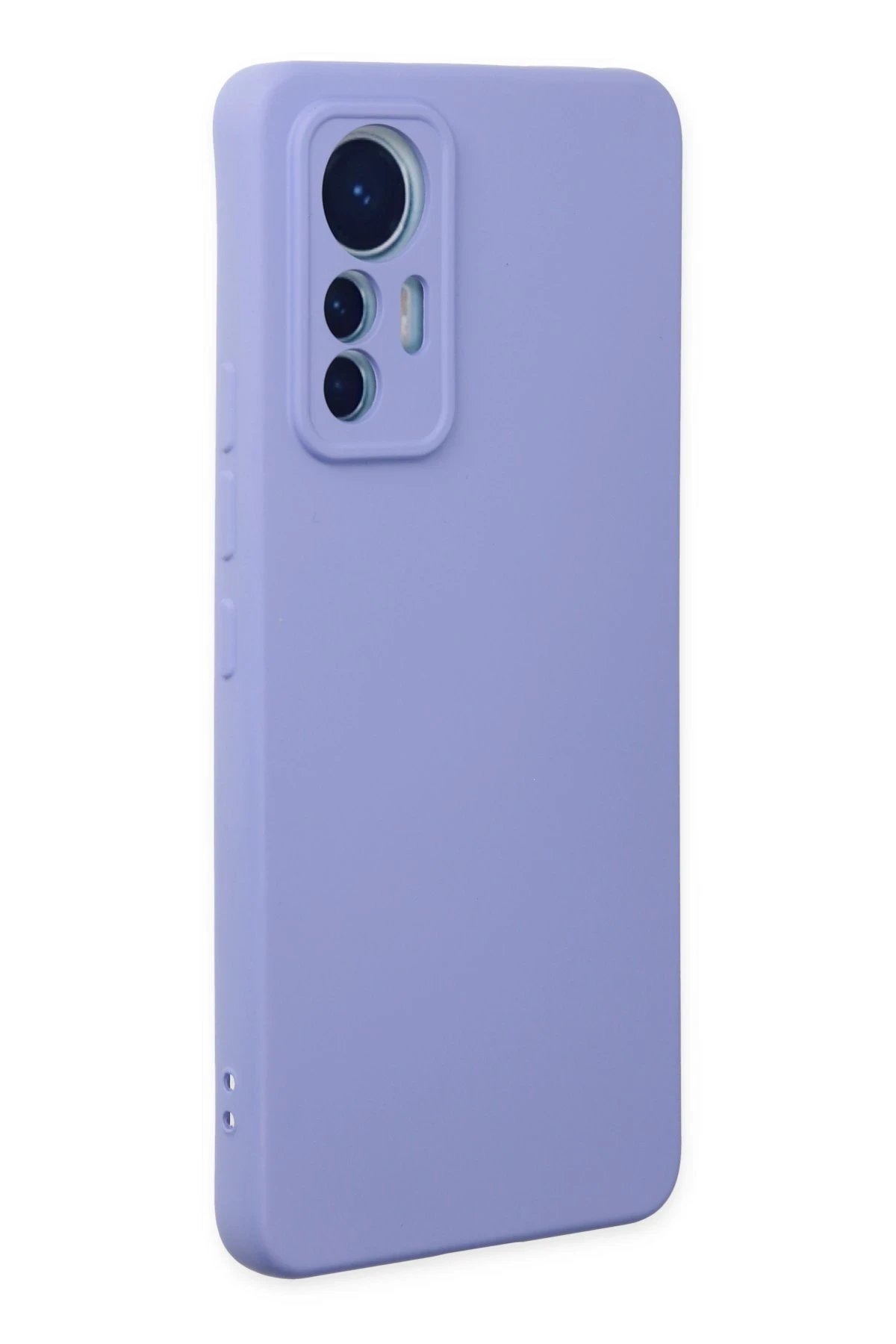 Newface Xiaomi Mi 12 Lite Kılıf Nano içi Kadife Silikon - Lila