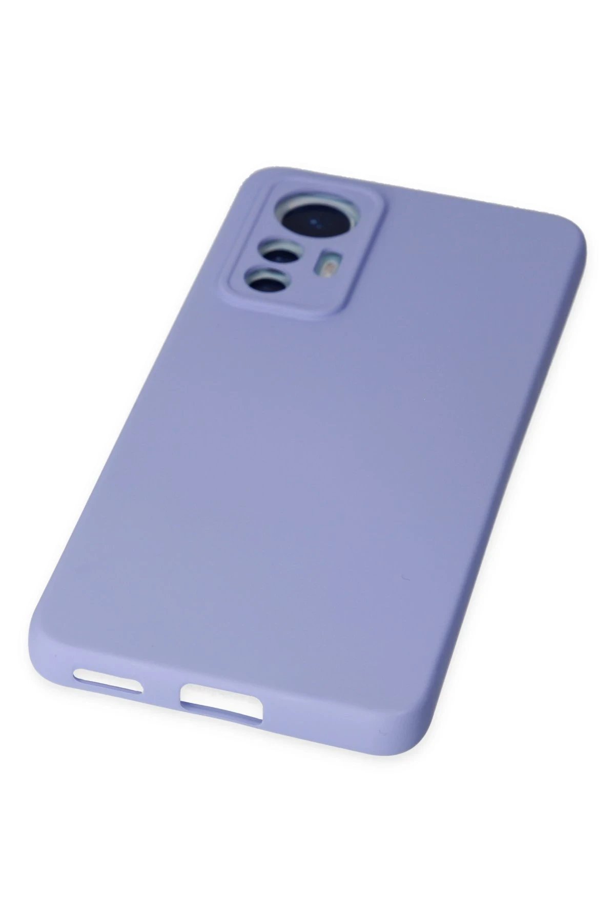 Newface Xiaomi Mi 12 Lite Kılıf Nano içi Kadife Silikon - Lila