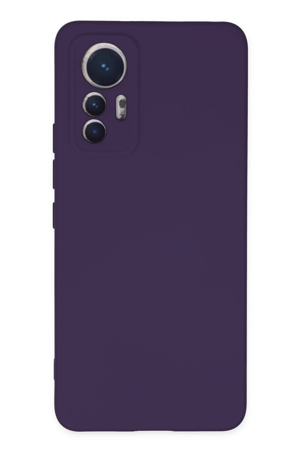 Newface Xiaomi Mi 12 Lite Kılıf Nano içi Kadife Silikon - Mor