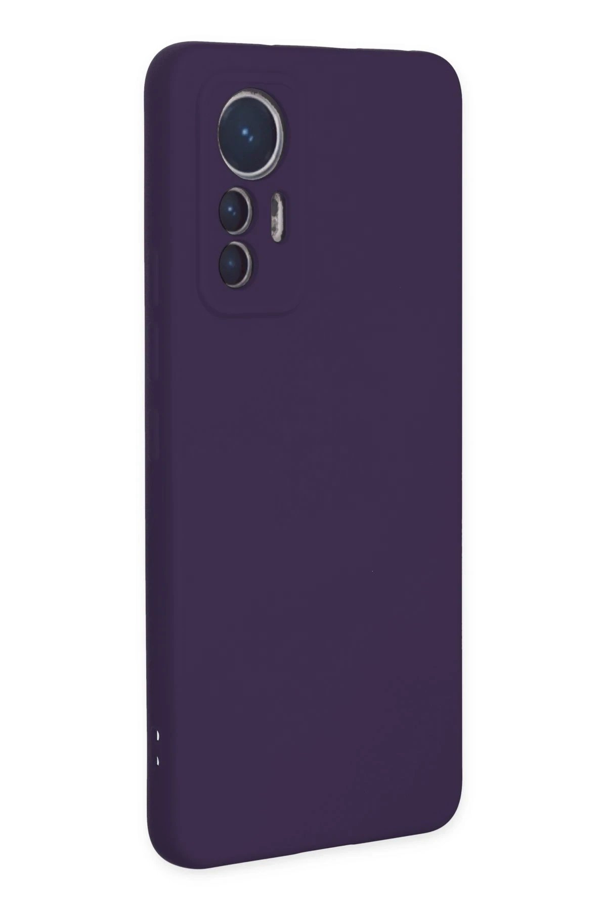 Newface Xiaomi Mi 12 Lite Kılıf Nano içi Kadife Silikon - Mor