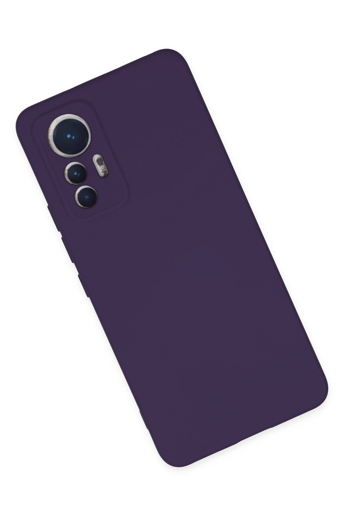 Newface Xiaomi Mi 12 Lite Kılıf Nano içi Kadife Silikon - Mor