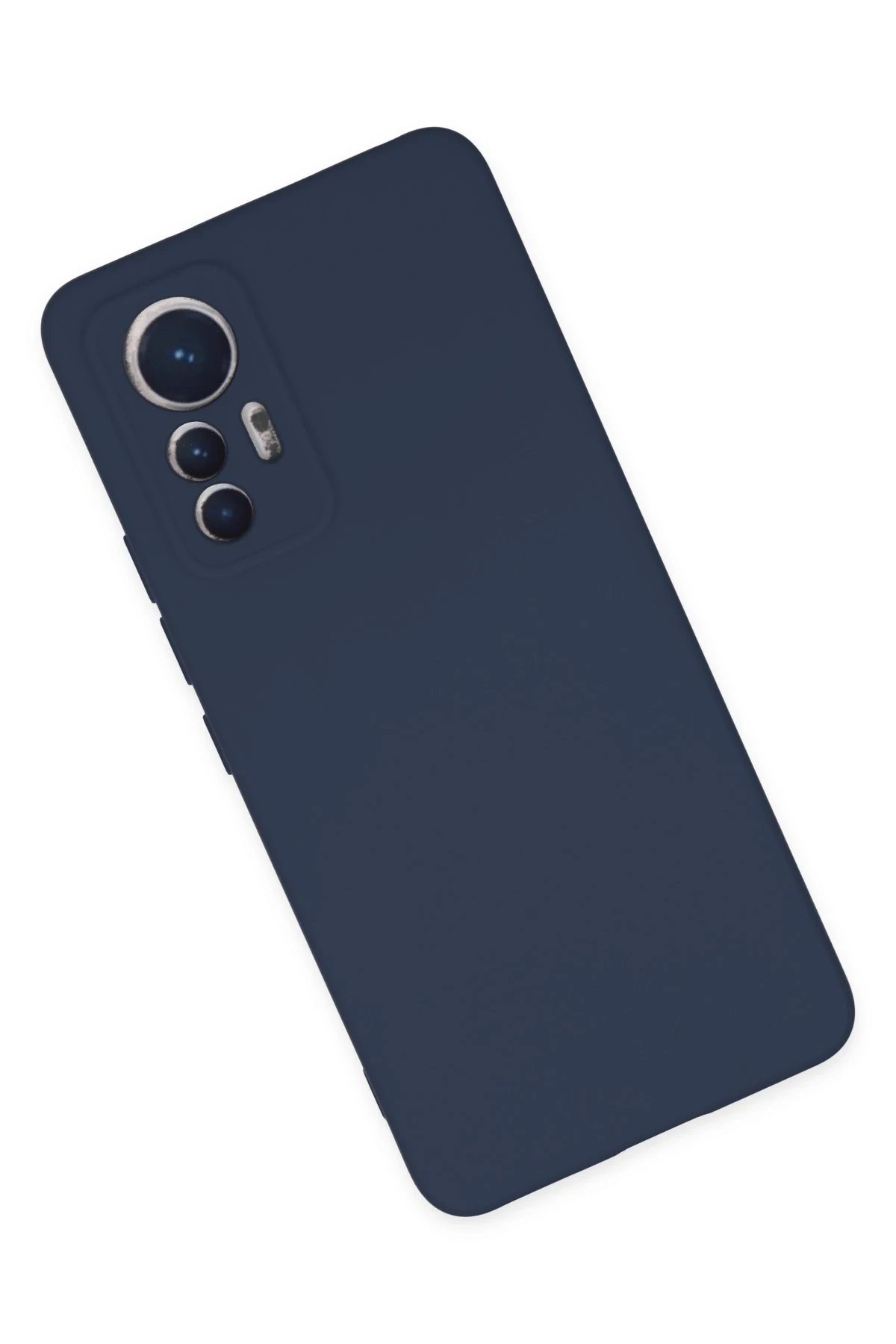 Newface Xiaomi Mi 12 Lite Kılıf Nano içi Kadife Silikon - Lacivert