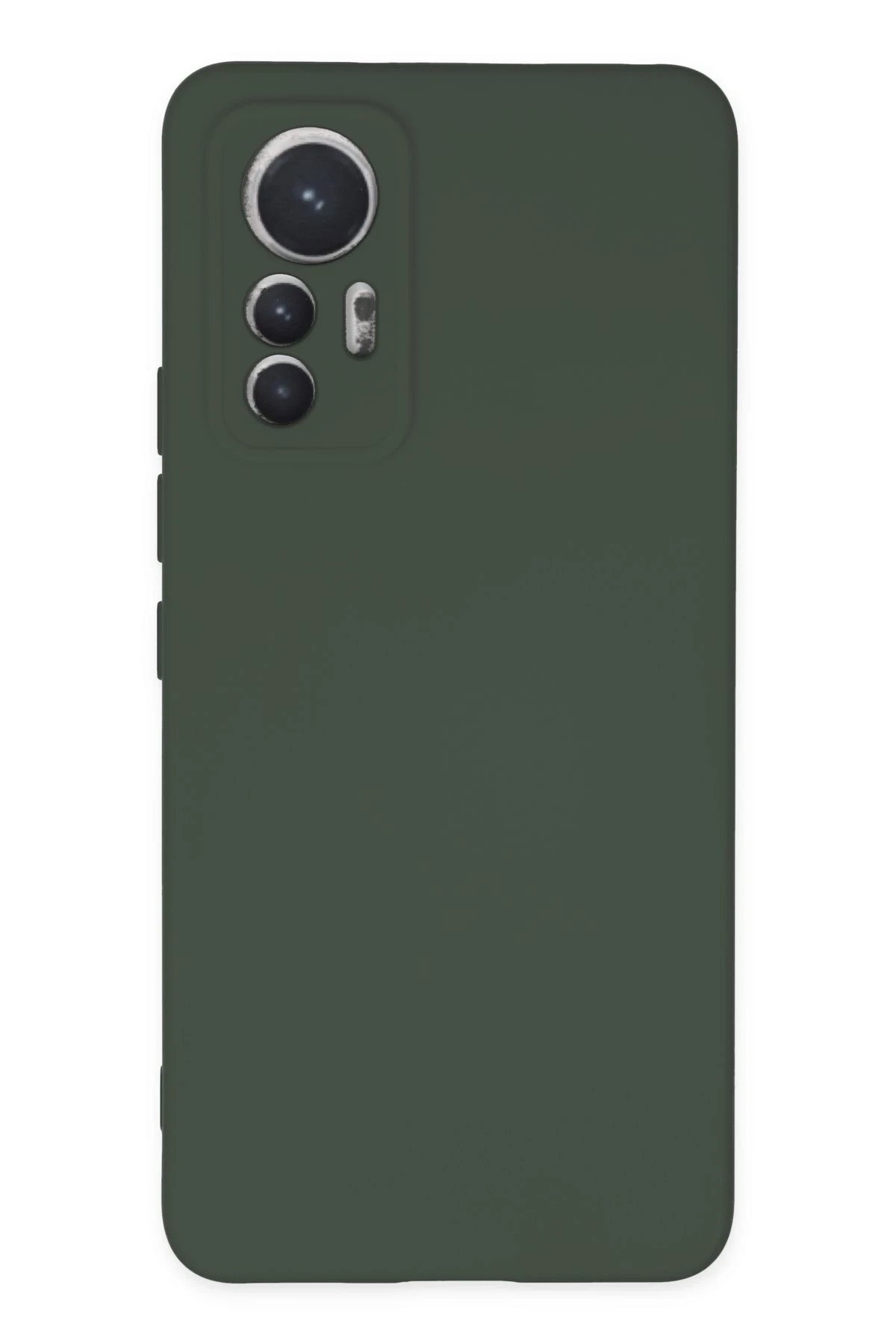 Newface Xiaomi Mi 12 Lite Kılıf Nano içi Kadife Silikon - Koyu Yeşil