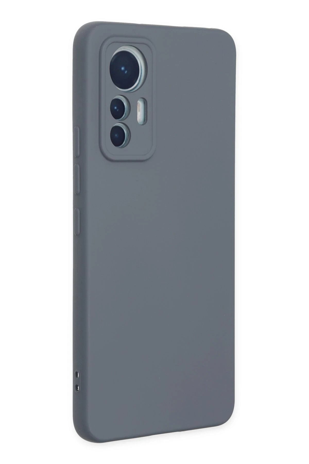 Newface Xiaomi Mi 12 Lite Kılıf Nano içi Kadife Silikon - Gri