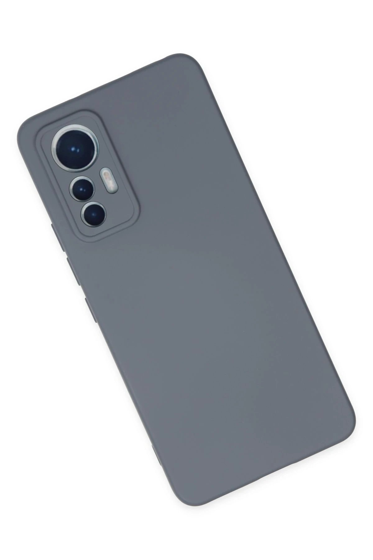 Newface Xiaomi Mi 12 Lite Kılıf Nano içi Kadife Silikon - Gri