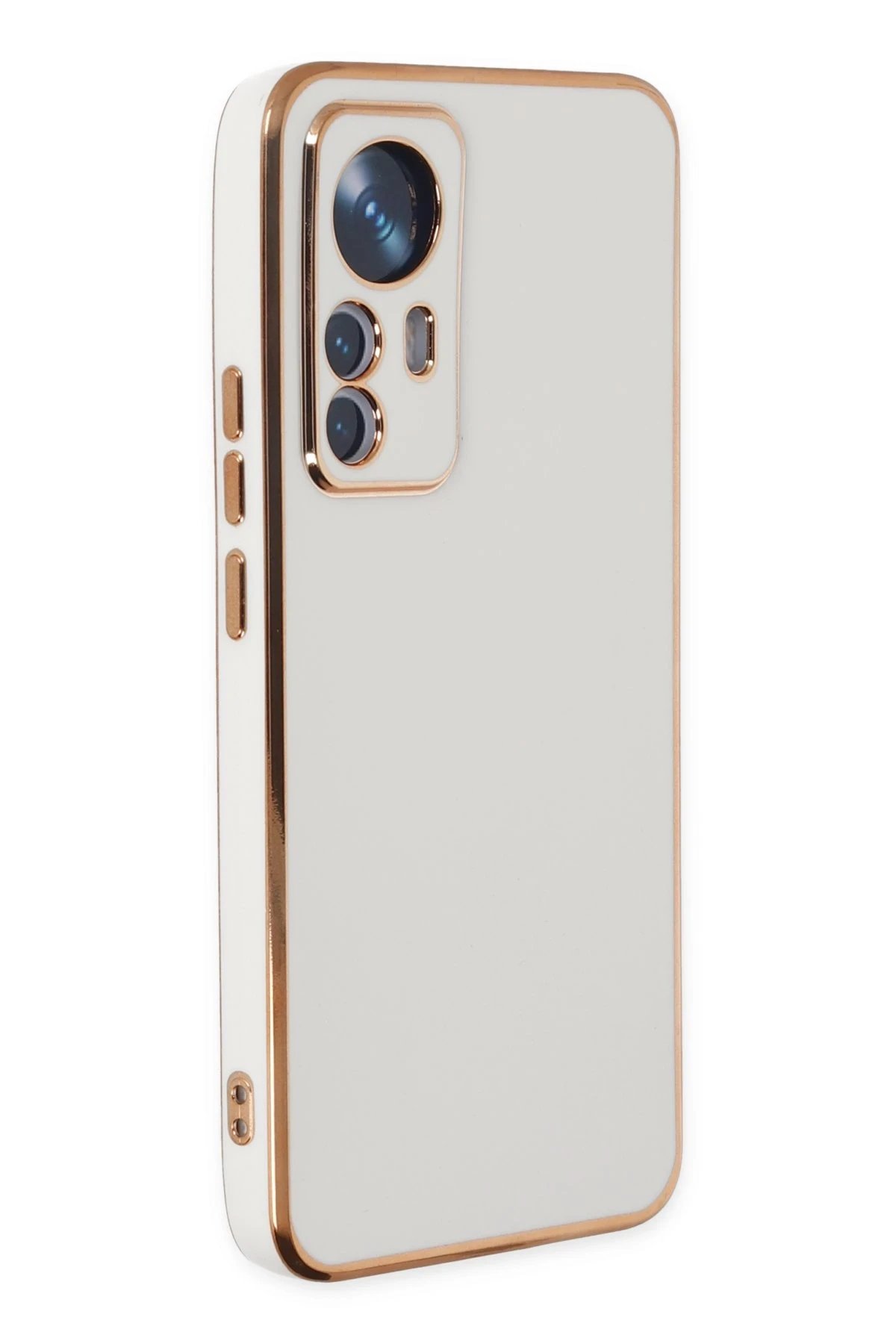 Newface Xiaomi Mi 12T Pro Kılıf Volet Silikon - Beyaz