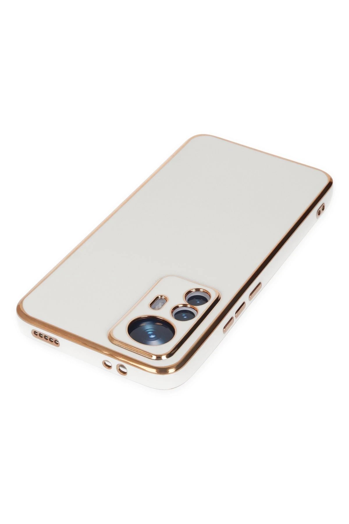 Newface Xiaomi Mi 12T Pro Kılıf Volet Silikon - Beyaz