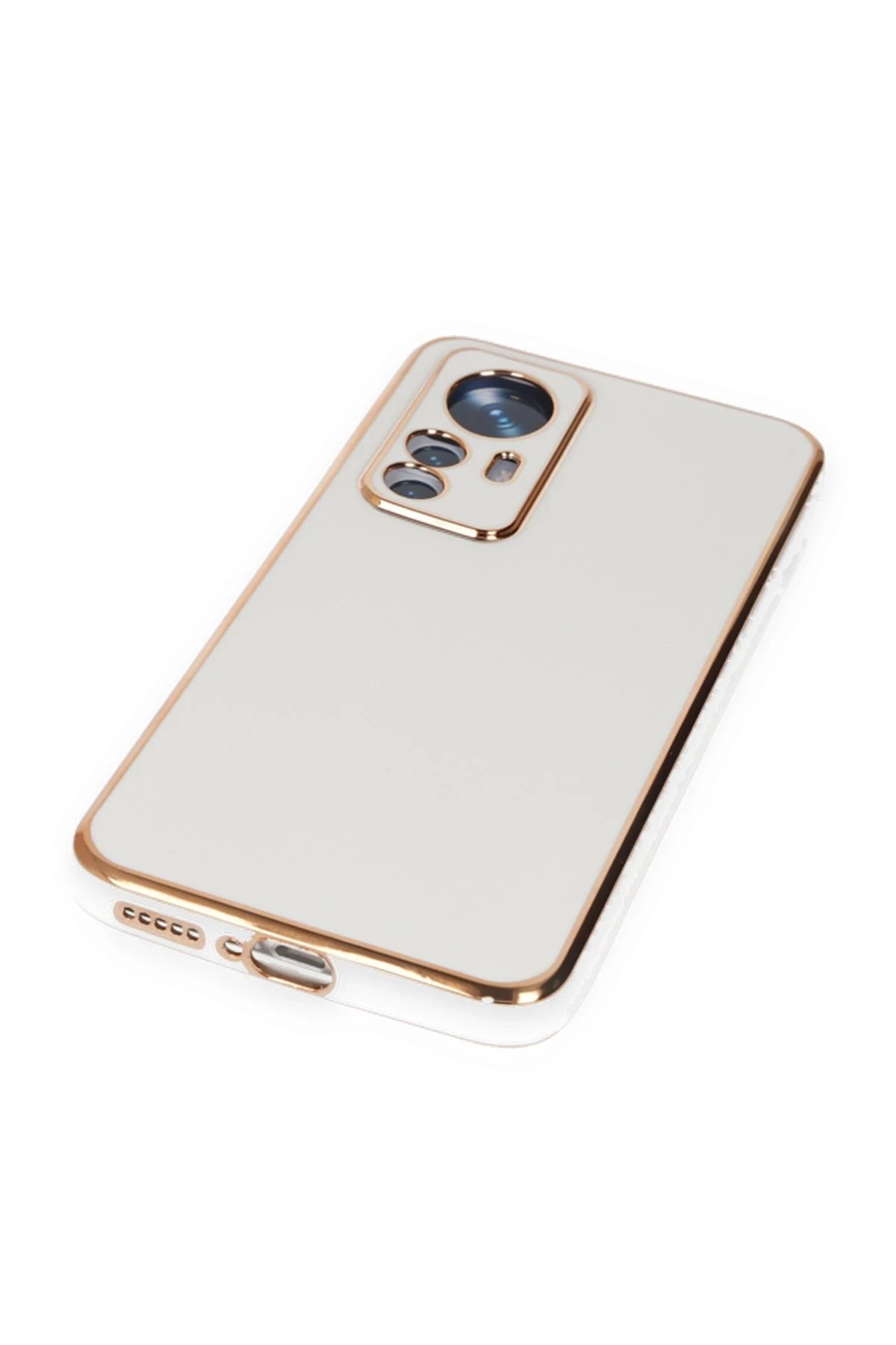 Newface Xiaomi Mi 12T Pro Kılıf Volet Silikon - Beyaz