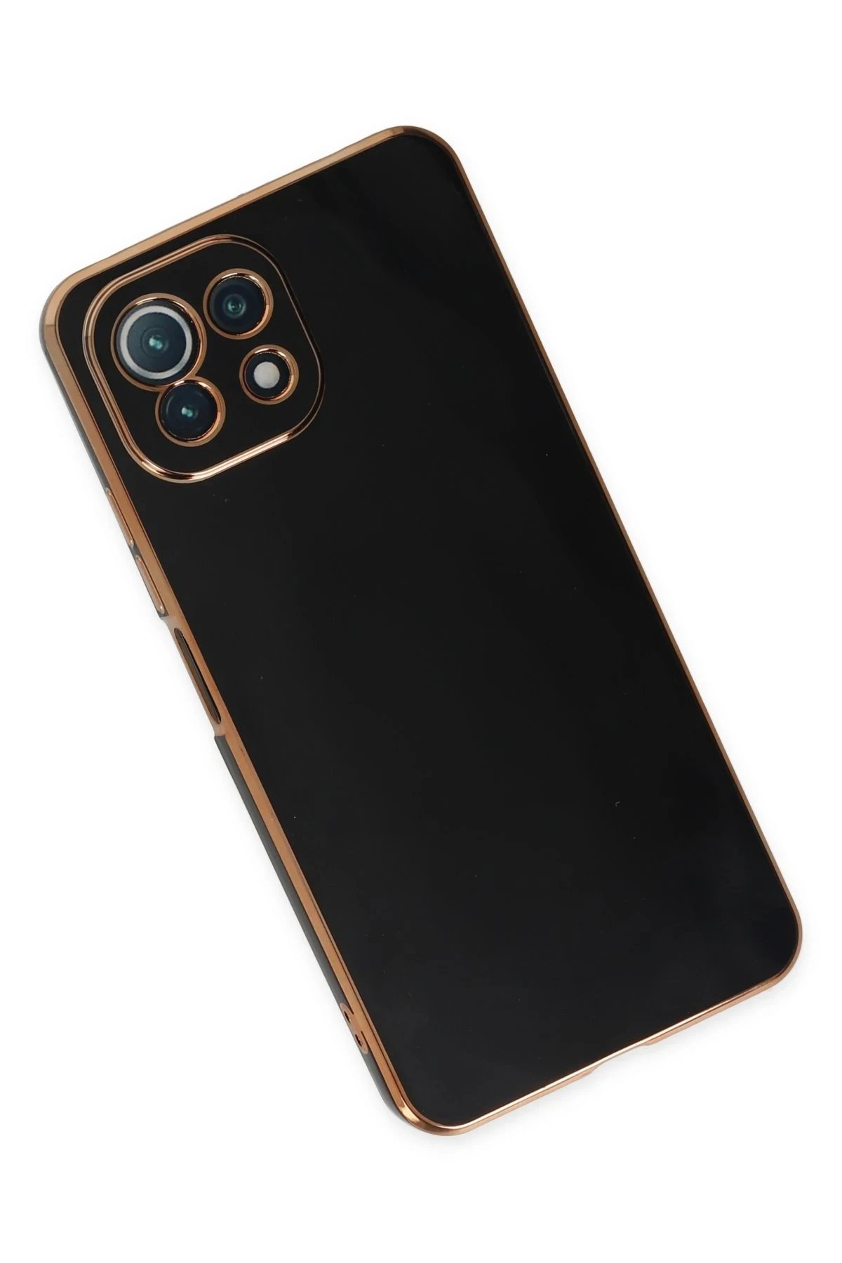 Newface Xiaomi Mİ 11 Lite Kılıf Volet Silikon - Siyah