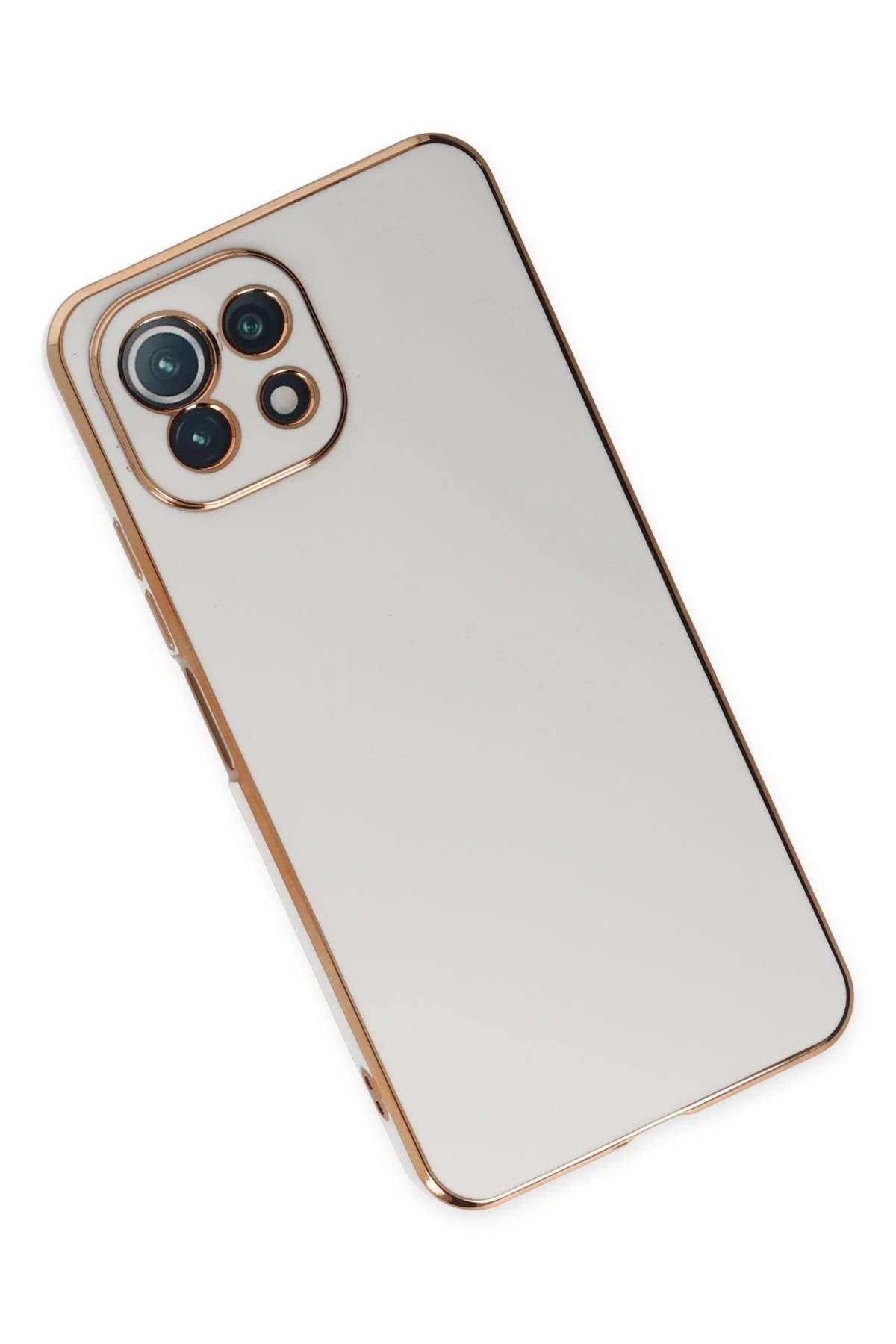 Newface Xiaomi Mİ 11 Lite Kılıf Volet Silikon - Beyaz