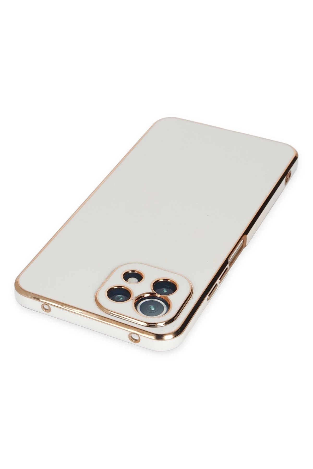 Newface Xiaomi Mİ 11 Lite Kılıf Volet Silikon - Beyaz