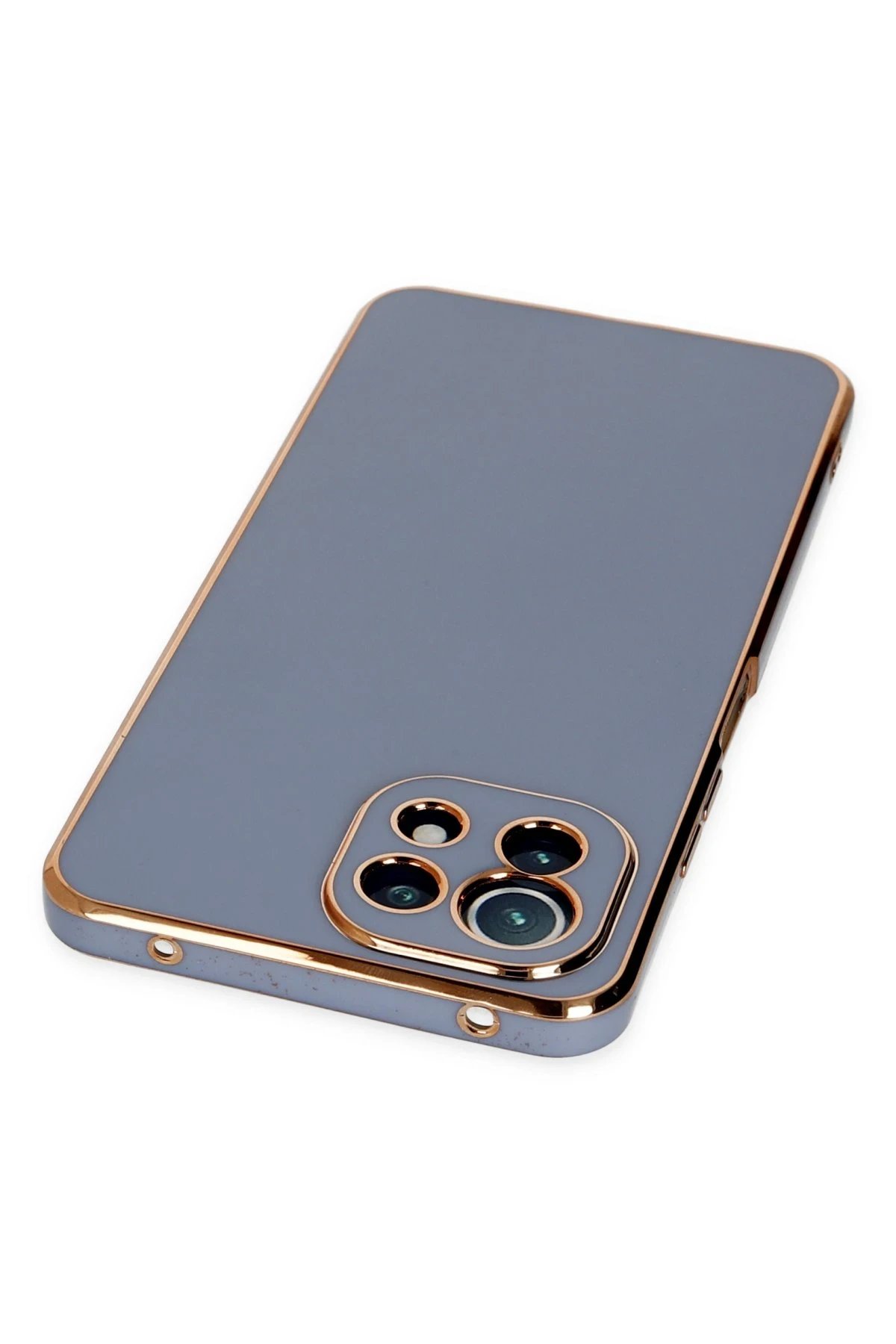 Newface Xiaomi Mİ 11 Lite Kılıf Volet Silikon - Mavi