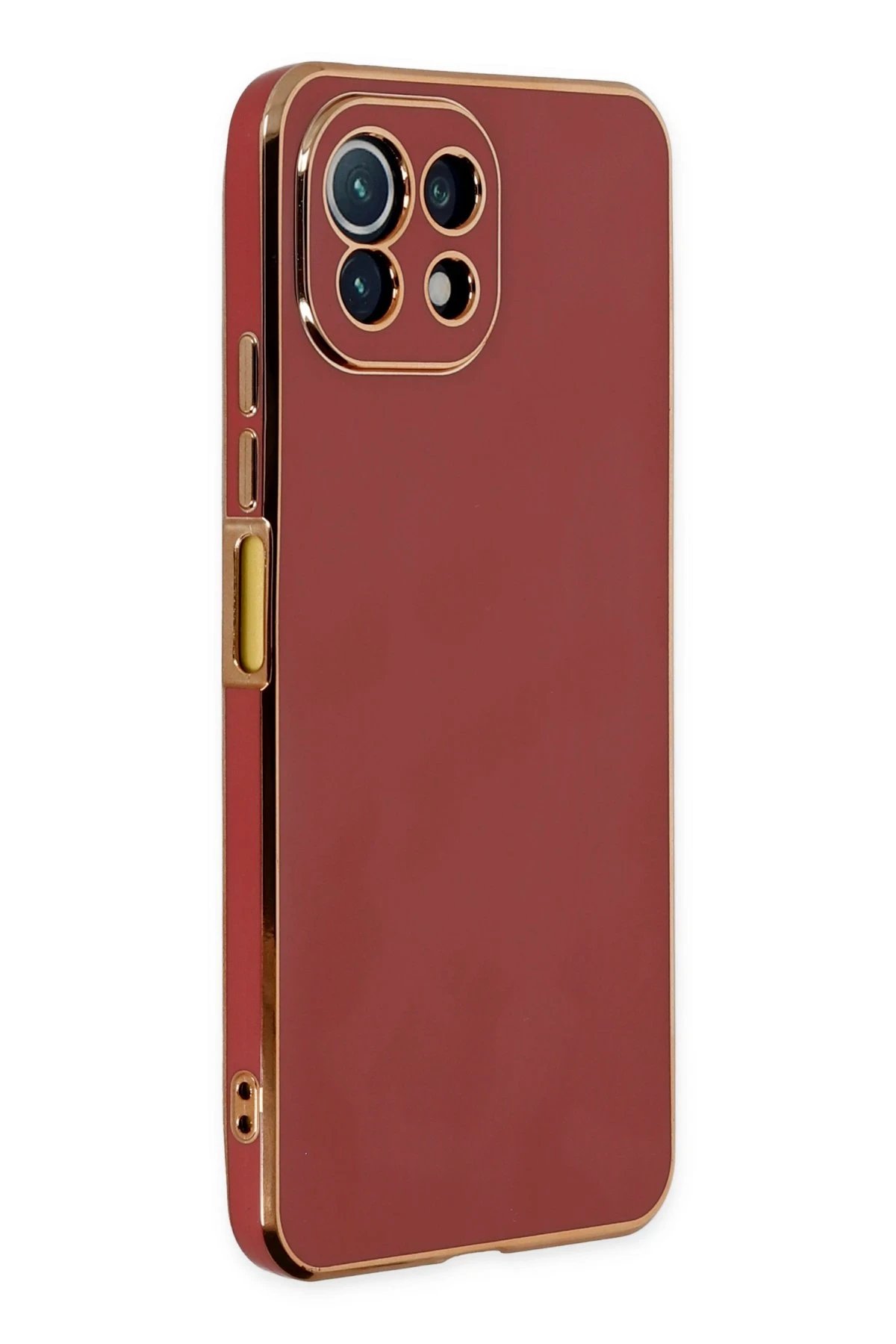 Newface Xiaomi Mİ 11 Lite Kılıf Volet Silikon - Kırmızı