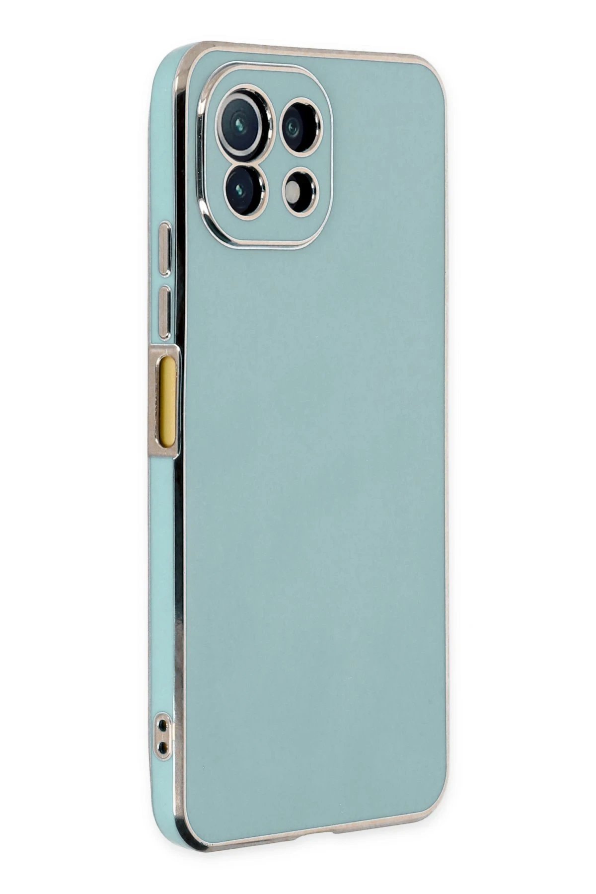 Newface Xiaomi Mİ 11 Lite Kılıf Volet Silikon - Açık Yeşil