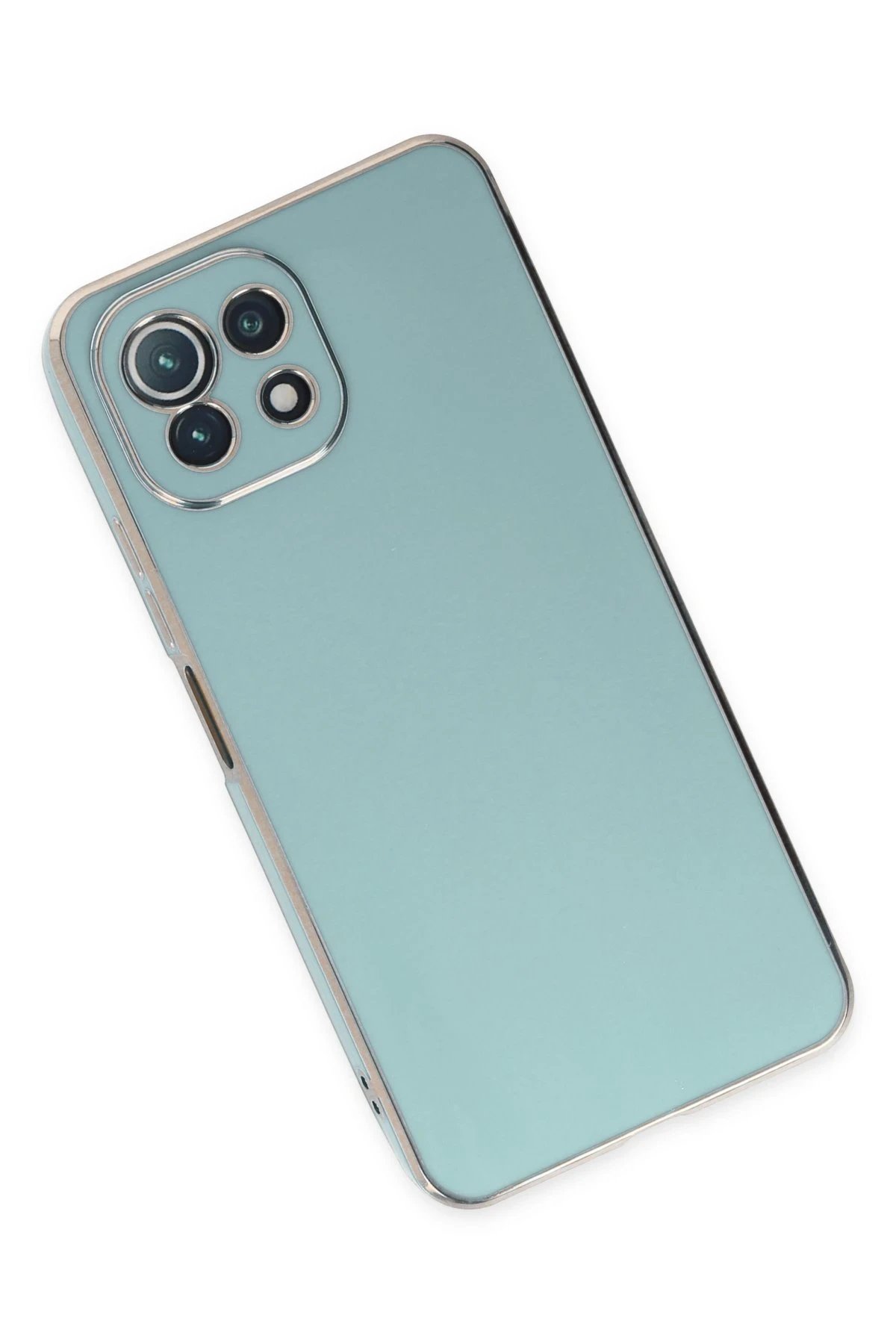 Newface Xiaomi Mİ 11 Lite Kılıf Volet Silikon - Açık Yeşil