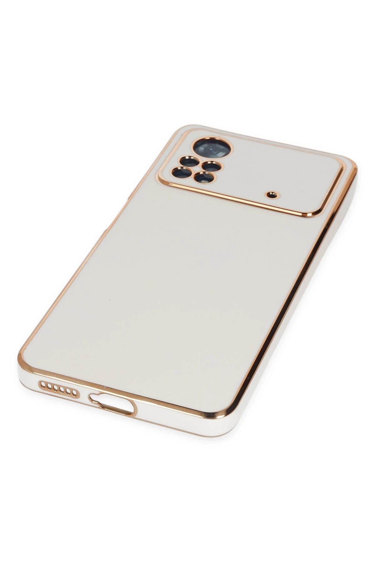 Newface Xiaomi Poco X4 Pro 5G Kılıf Volet Silikon - Beyaz