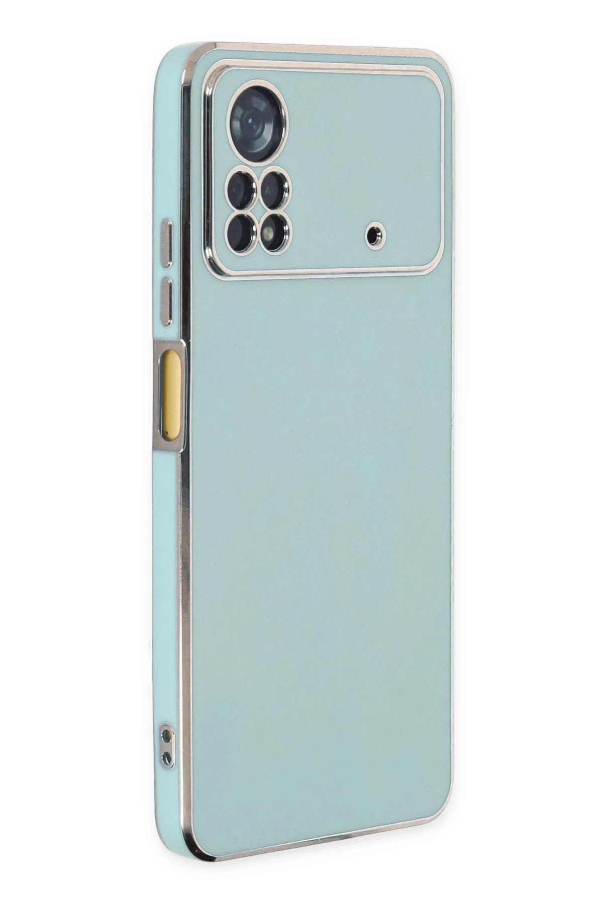 Newface Xiaomi Poco X4 Pro 5G Kılıf Volet Silikon - Açık Yeşil