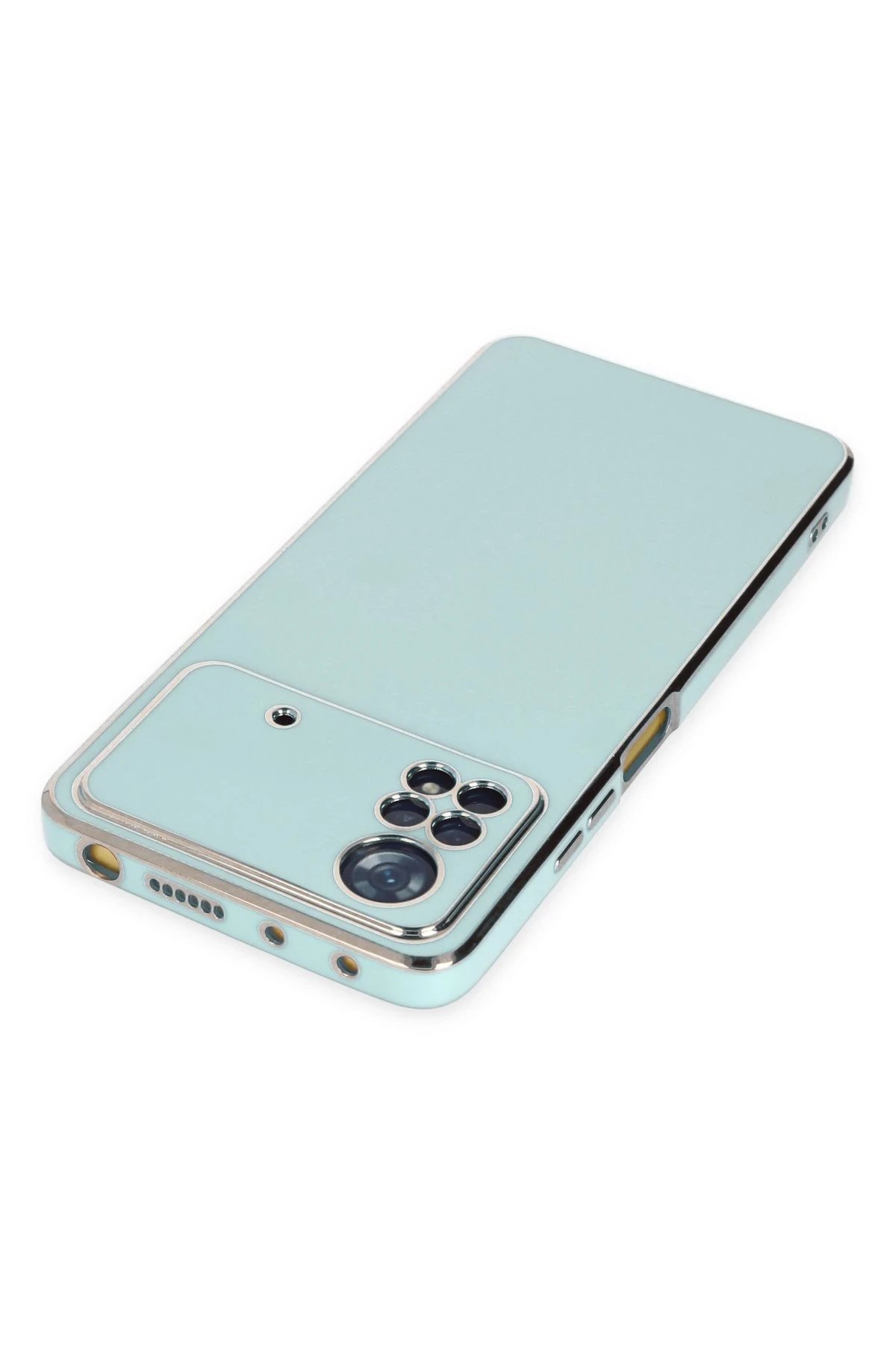 Newface Xiaomi Poco X4 Pro 5G Kılıf Volet Silikon - Açık Yeşil