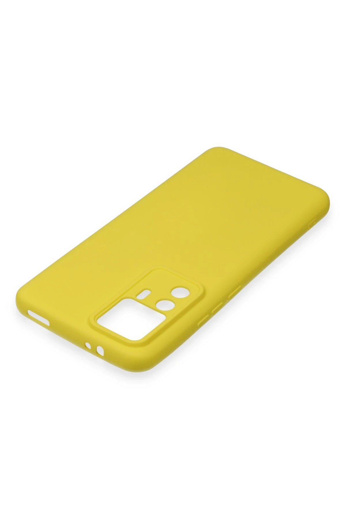 Newface Xiaomi Mi 12T Pro Kılıf Nano içi Kadife Silikon - Sarı