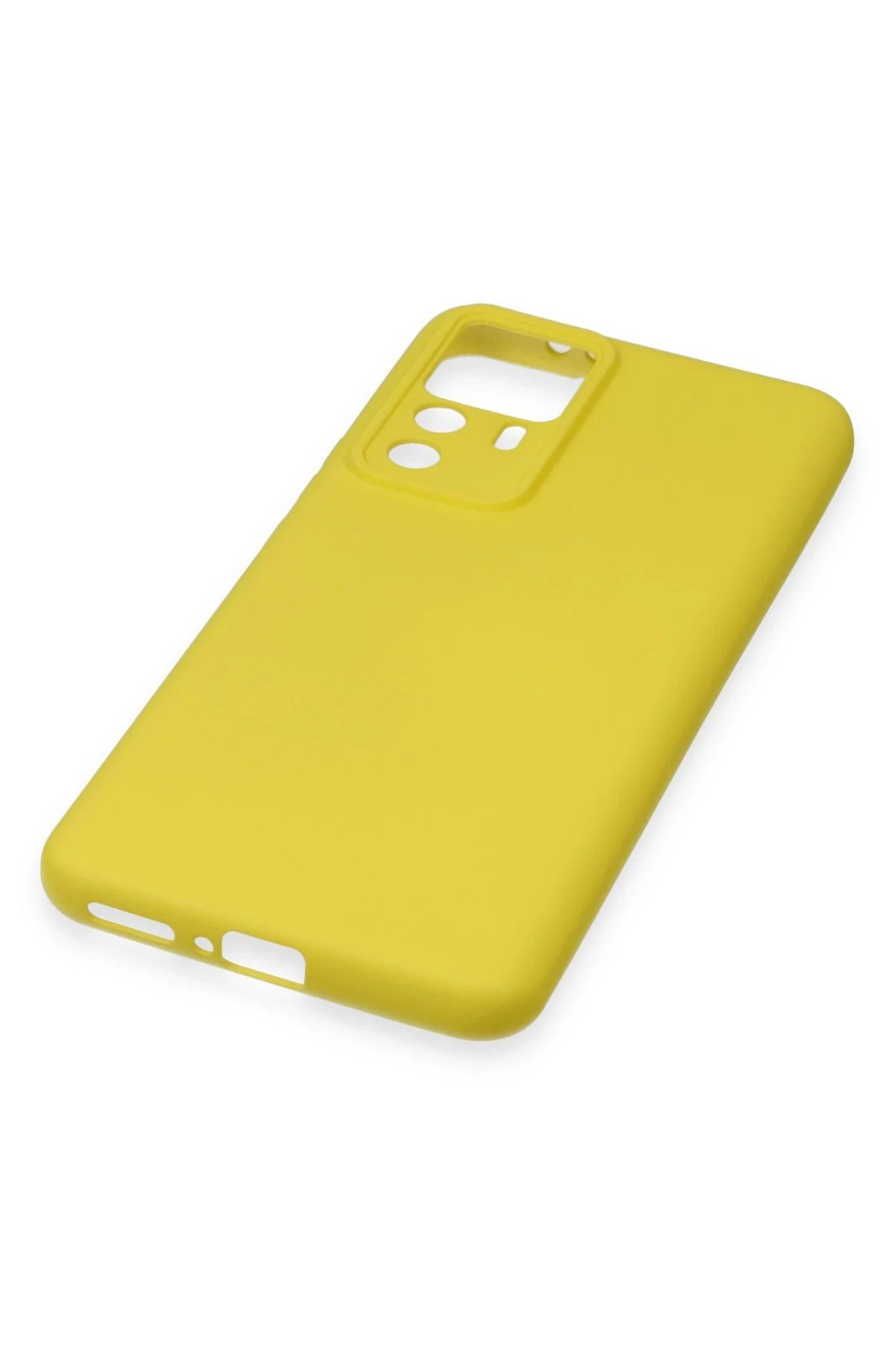 Newface Xiaomi Mi 12T Pro Kılıf Nano içi Kadife Silikon - Sarı