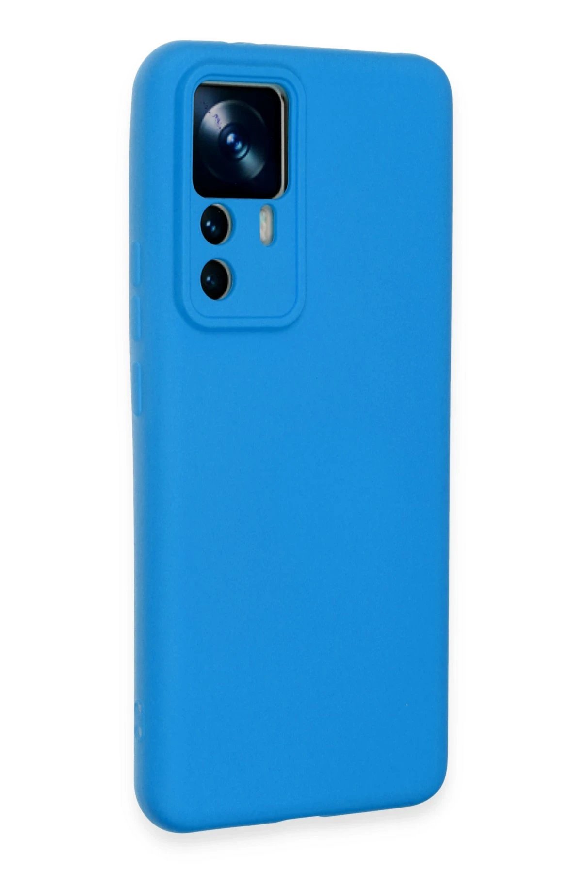 Newface Xiaomi Mi 12T Pro Kılıf Nano içi Kadife Silikon - Mavi