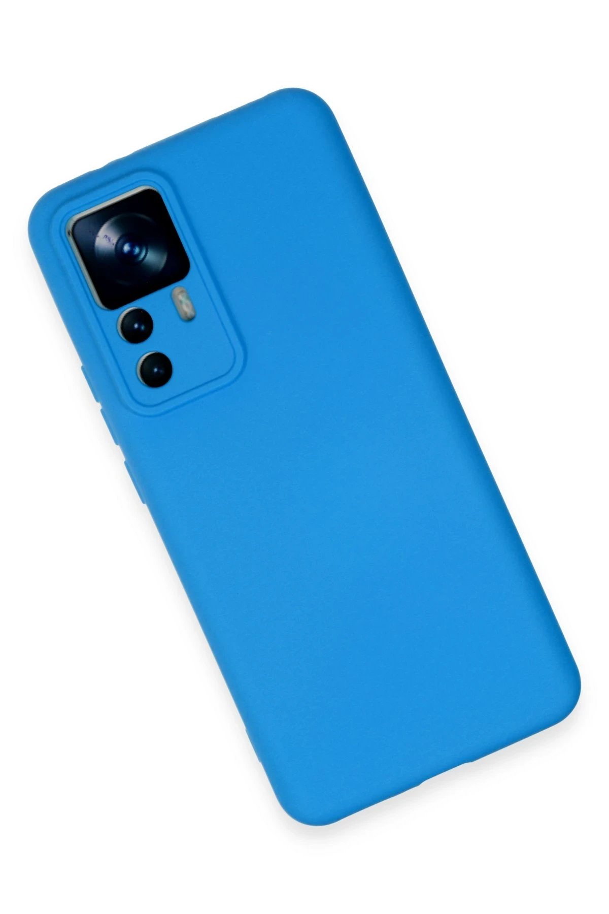 Newface Xiaomi Mi 12T Pro Kılıf Nano içi Kadife Silikon - Mavi