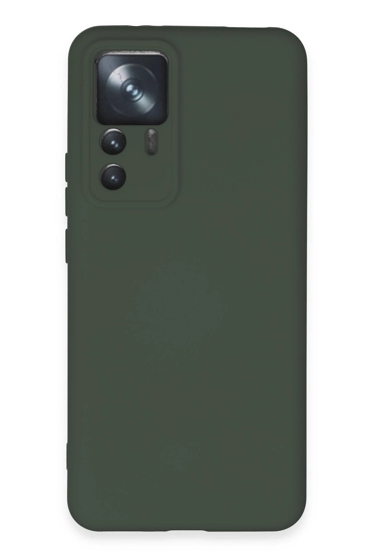 Newface Xiaomi Mi 12T Pro Kılıf Nano içi Kadife Silikon - Koyu Yeşil