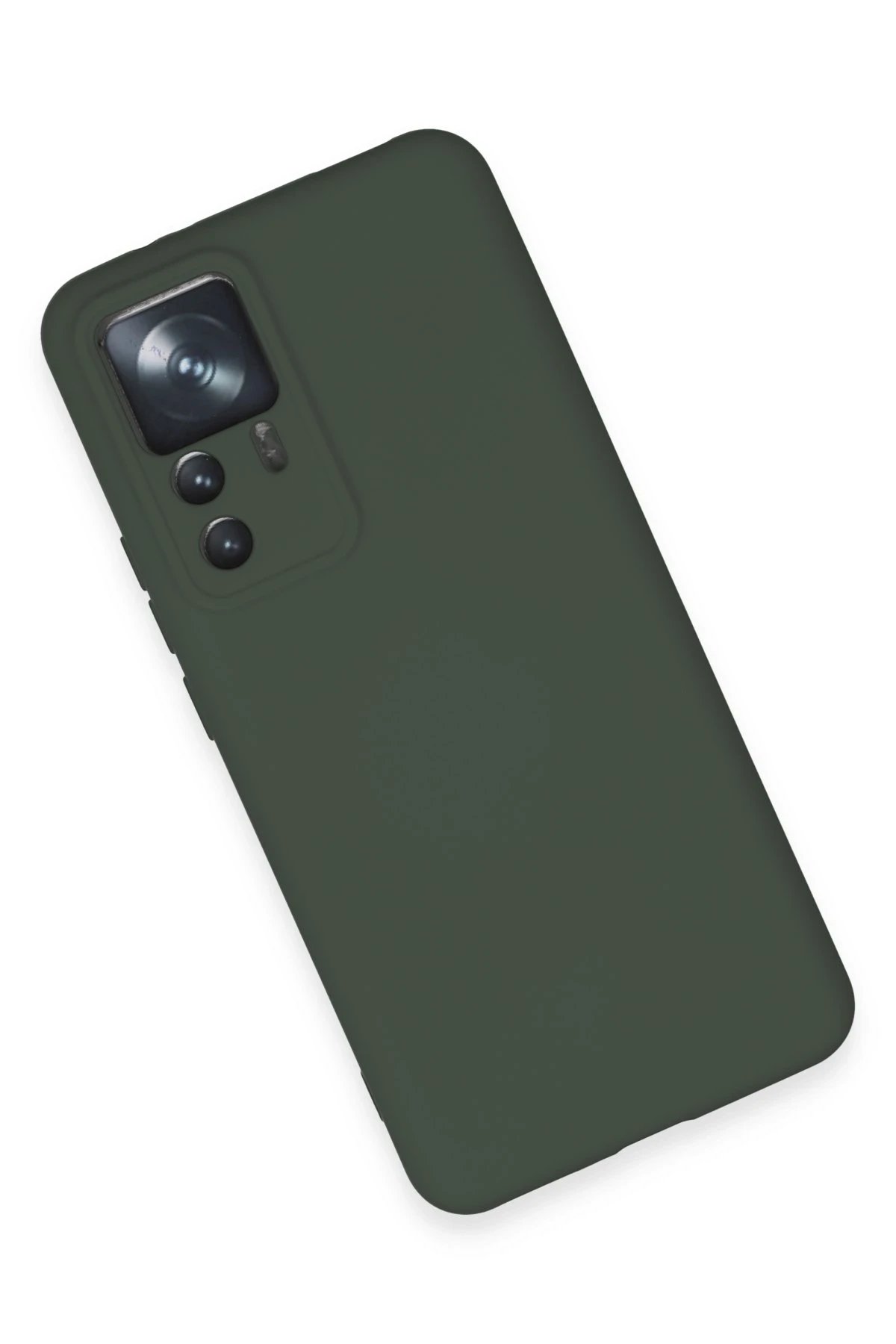 Newface Xiaomi Mi 12T Pro Kılıf Nano içi Kadife Silikon - Koyu Yeşil