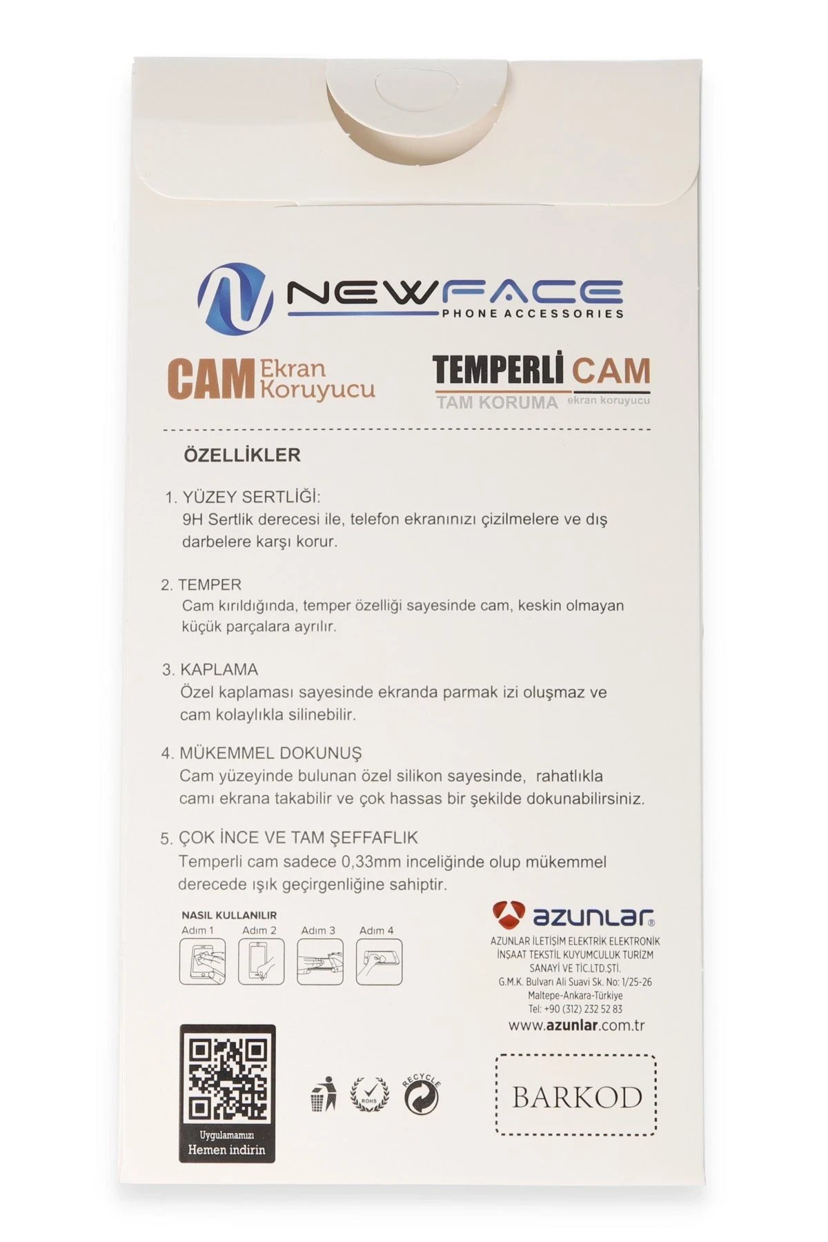 Newface Xiaomi Redmi Note 12 4G 3D Antistatik Hayalet Cam Ekran Koruyucu