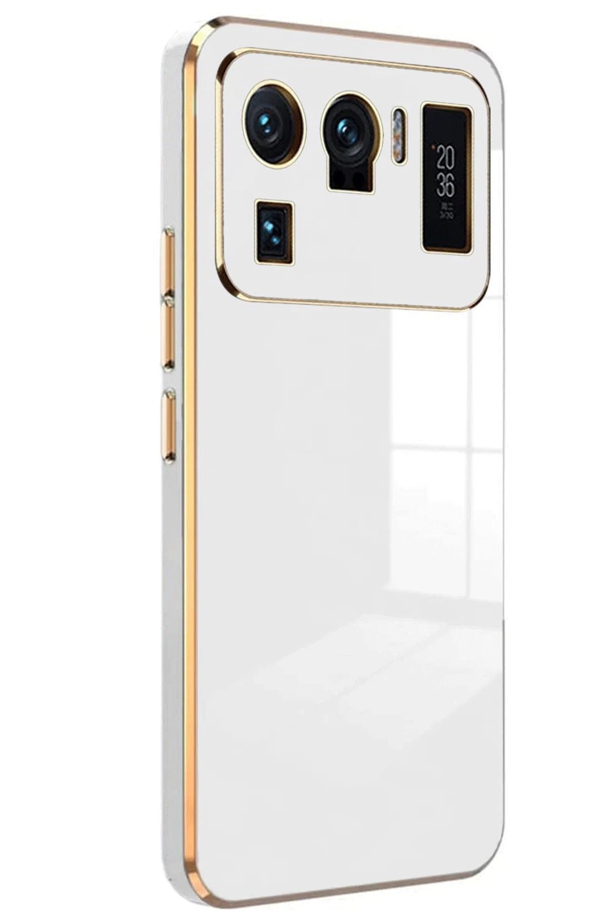 Newface Xiaomi Mi 11 Ultra Kılıf Volet Silikon - Beyaz