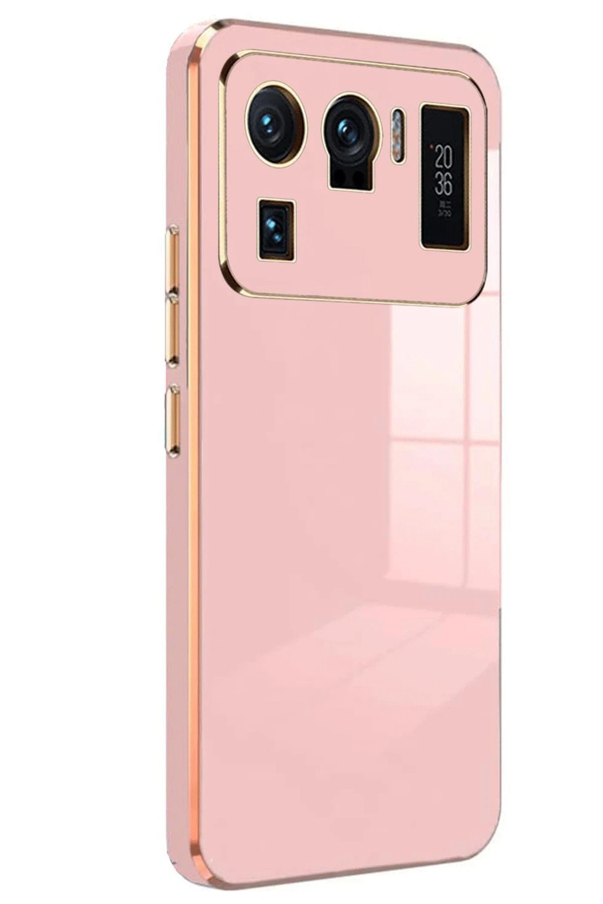 Newface Xiaomi Mi 11 Ultra Kılıf Volet Silikon - Pembe