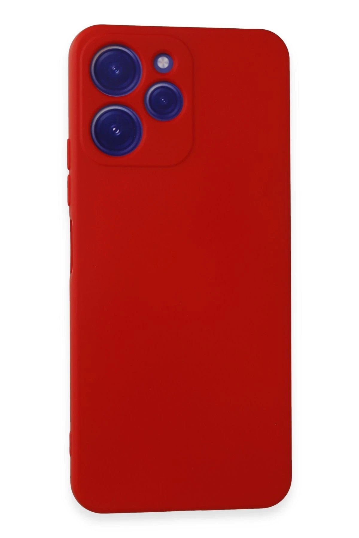 Newface Xiaomi Redmi 12 Kılıf Nano içi Kadife Silikon - Kırmızı