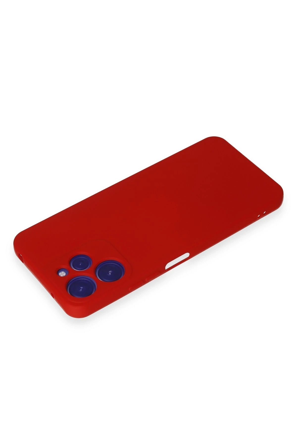 Newface Xiaomi Redmi 12 Kılıf Nano içi Kadife Silikon - Kırmızı