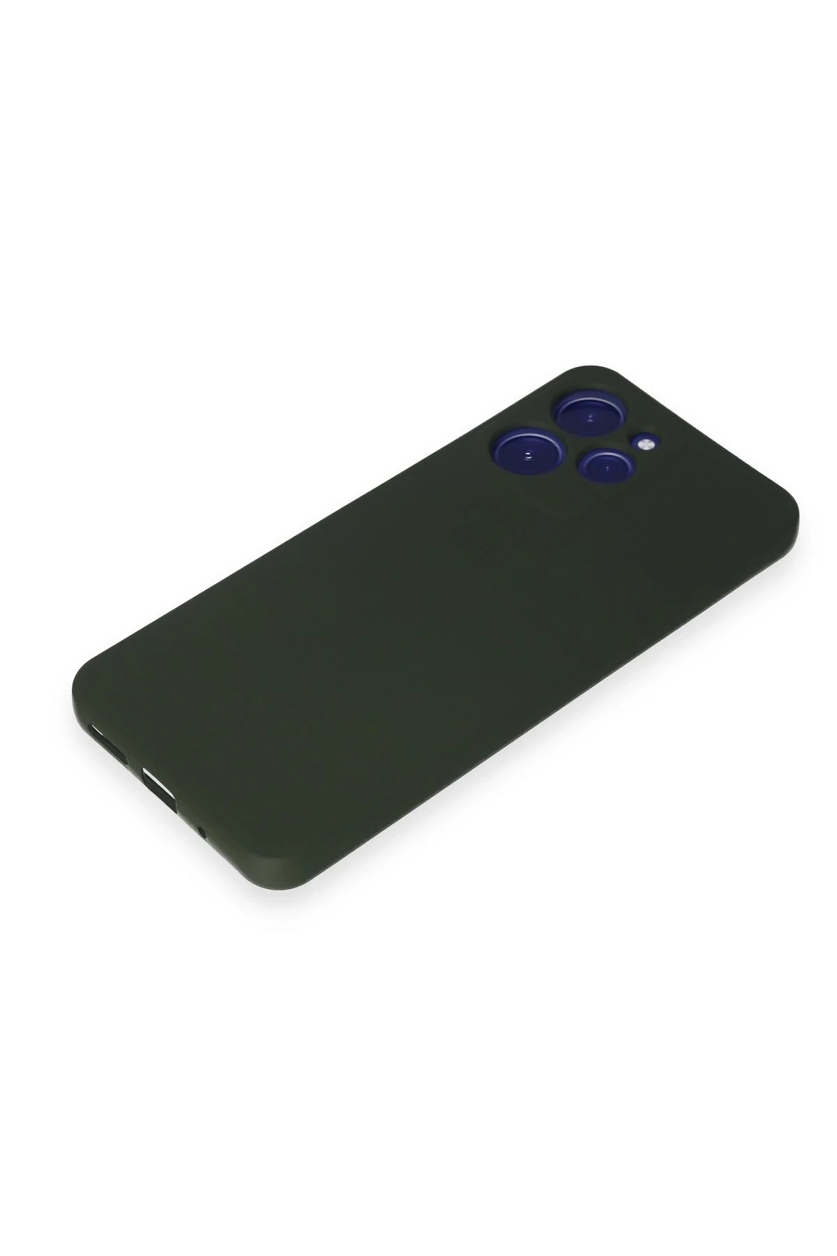 Newface Xiaomi Redmi 12 Kılıf Nano içi Kadife Silikon - Koyu Yeşil