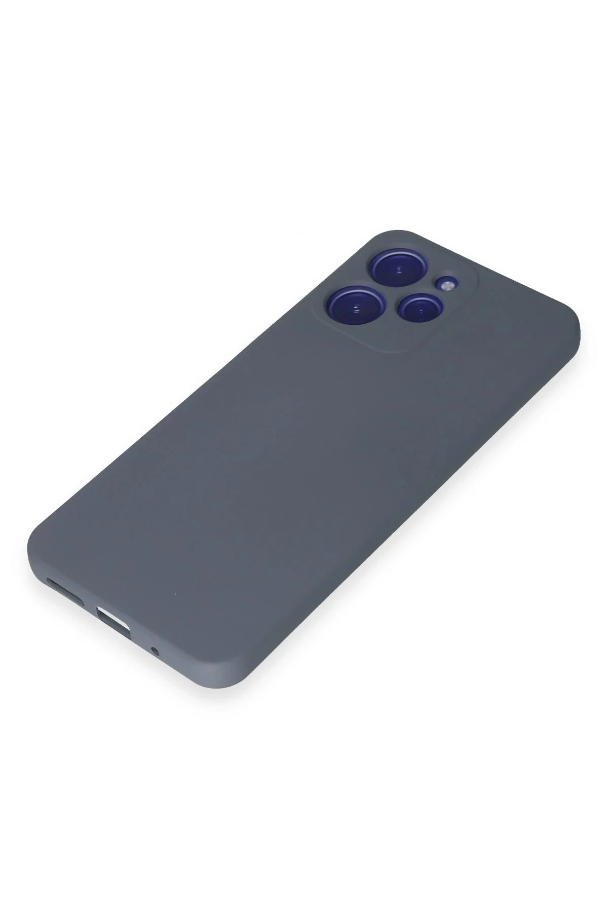 Newface Xiaomi Redmi 12 Kılıf Nano içi Kadife Silikon - Gri