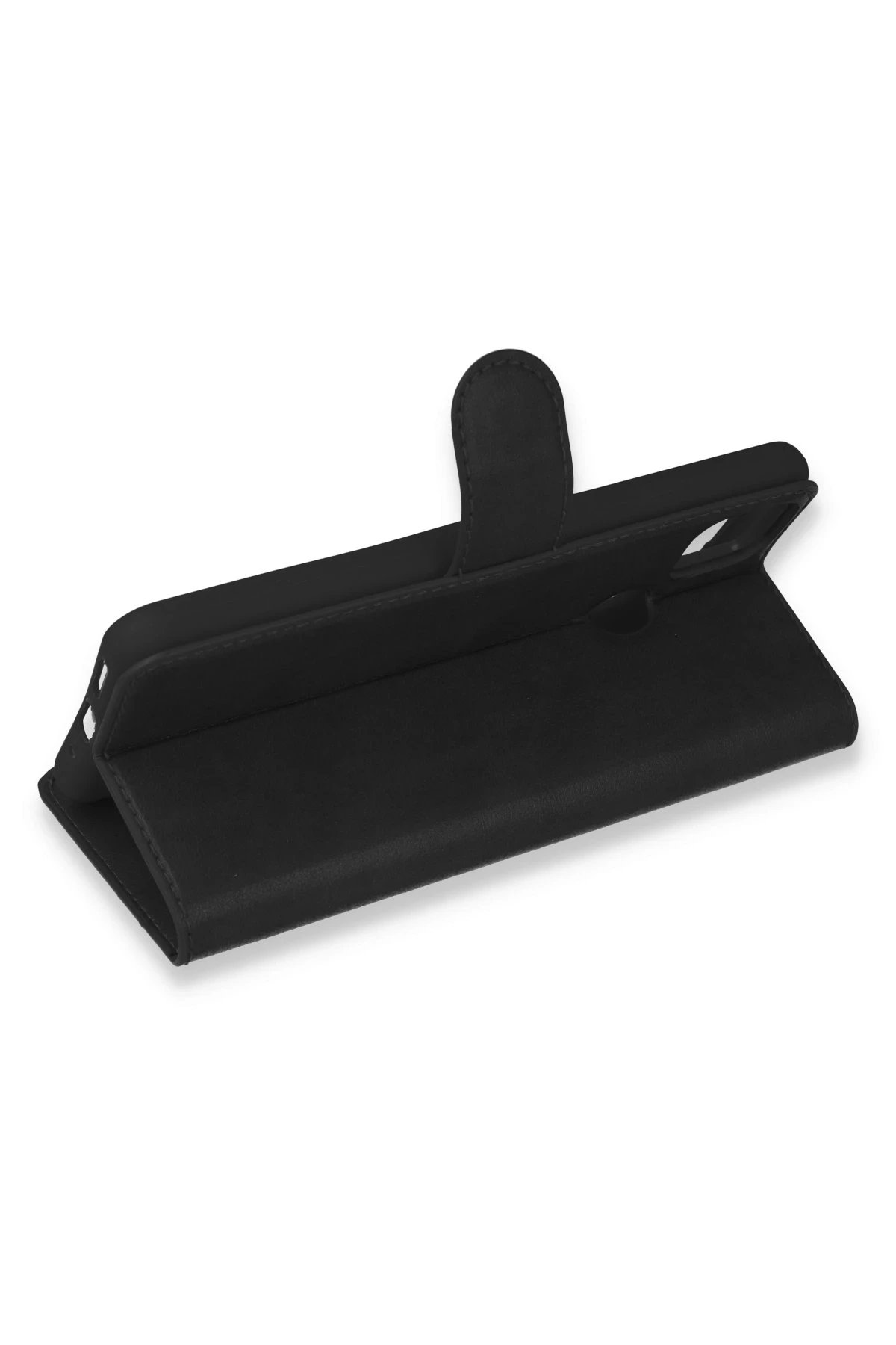 Newface Xiaomi Redmi 9C Kılıf Trend S Plus Kapaklı Kılıf - Siyah