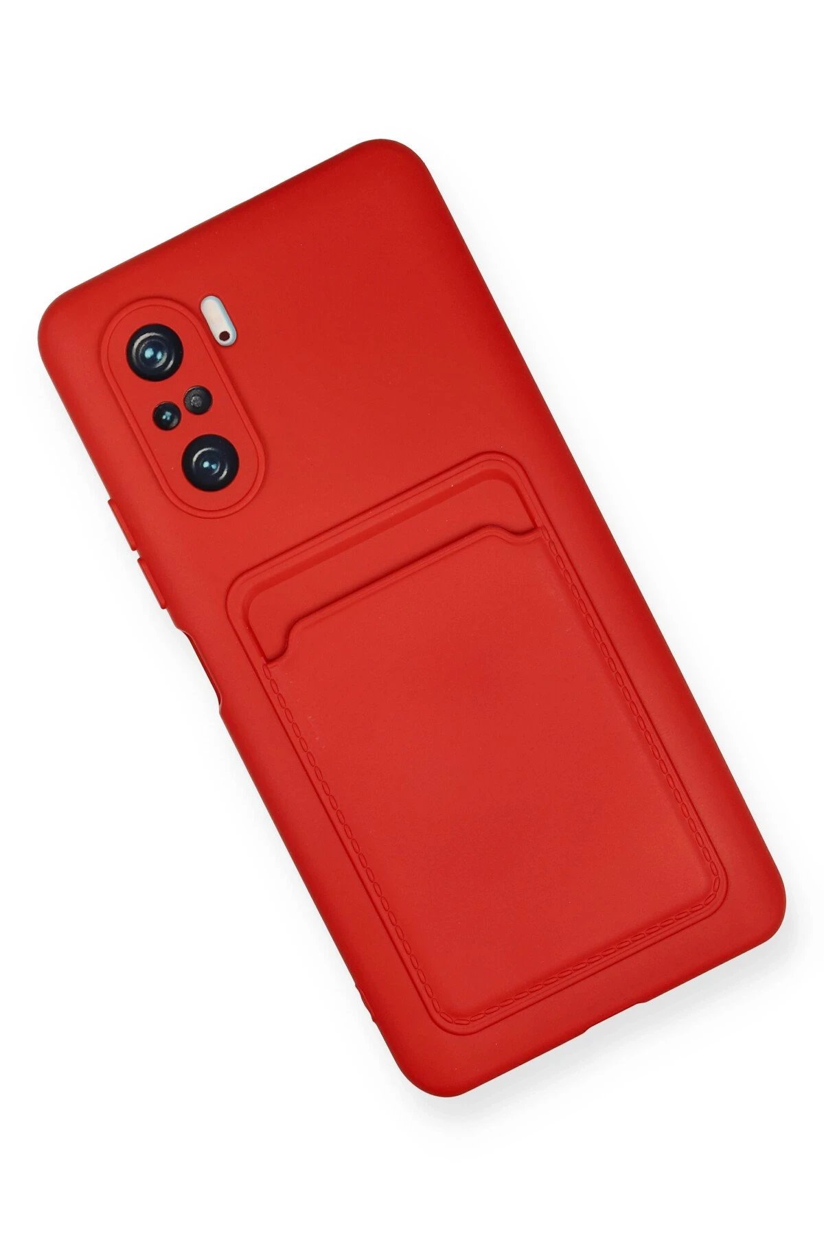 Newface Xiaomi Mi 11i Kılıf Kelvin Kartvizitli Silikon - Kırmızı