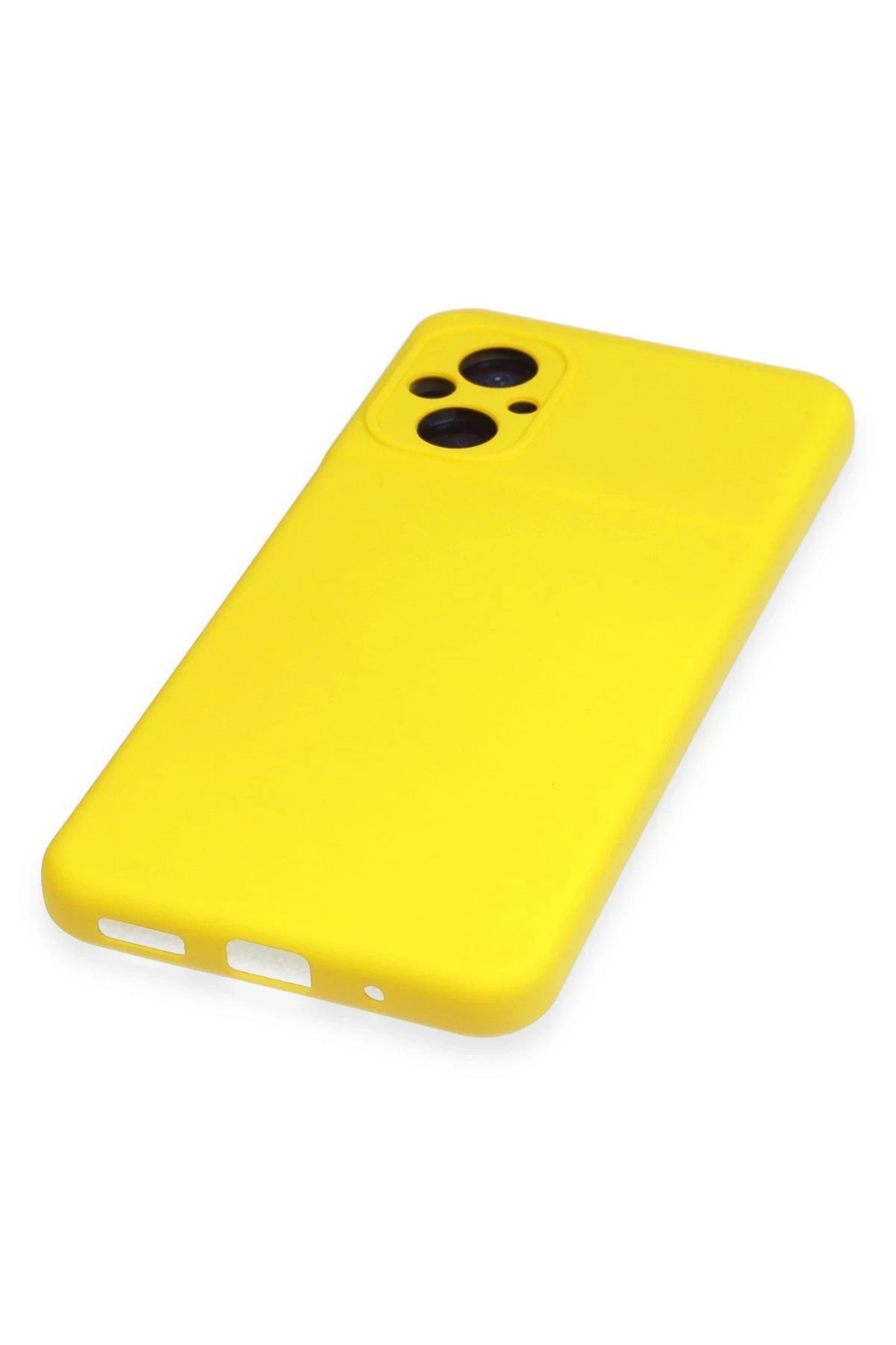 Newface Xiaomi Poco M5 Kılıf Nano içi Kadife Silikon - Sarı