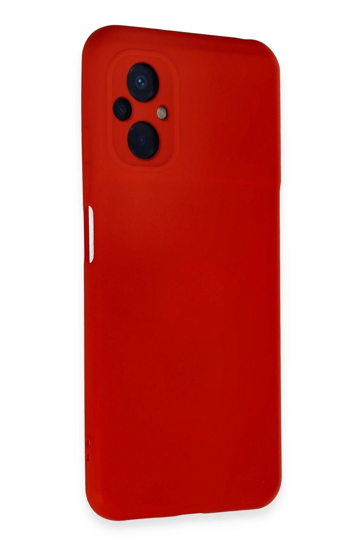 Newface Xiaomi Poco M5 Kılıf Nano içi Kadife Silikon - Kırmızı