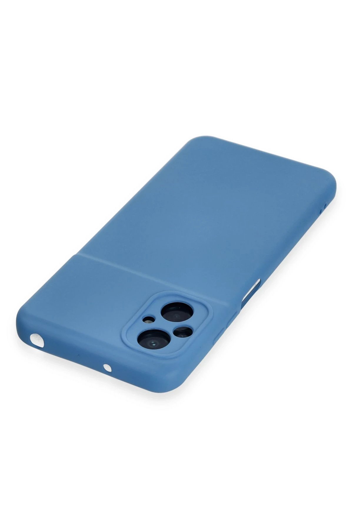 Newface Xiaomi Poco M5 Kılıf Nano içi Kadife Silikon - Mavi