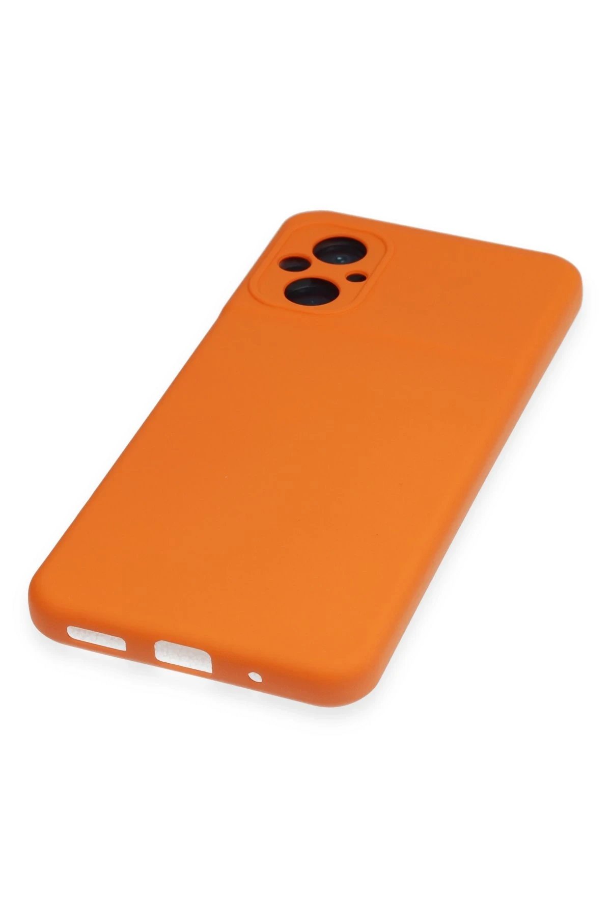 Newface Xiaomi Poco M5 Kılıf Nano içi Kadife Silikon - Turuncu